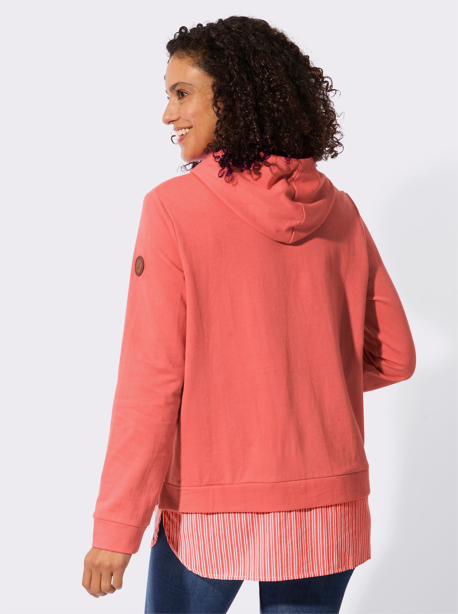 Kapuzensweatshirt - koralle