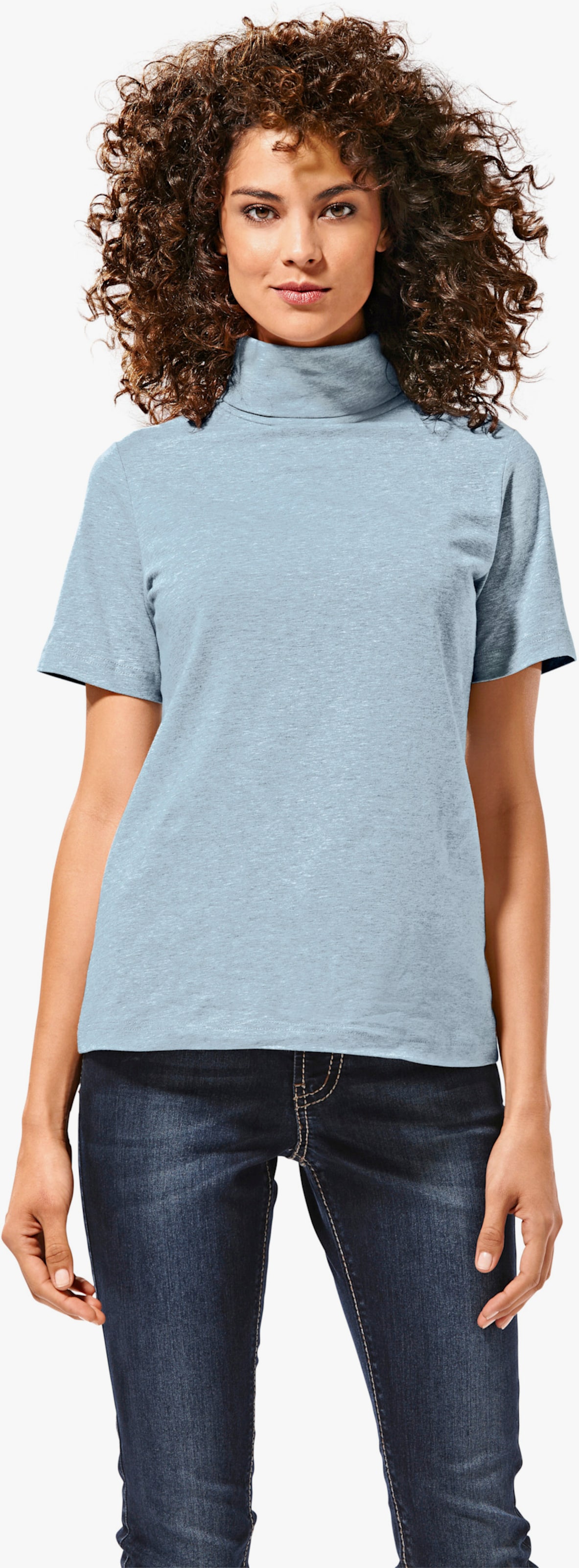 heine Rollkragenshirt in taillierter Form - bleu