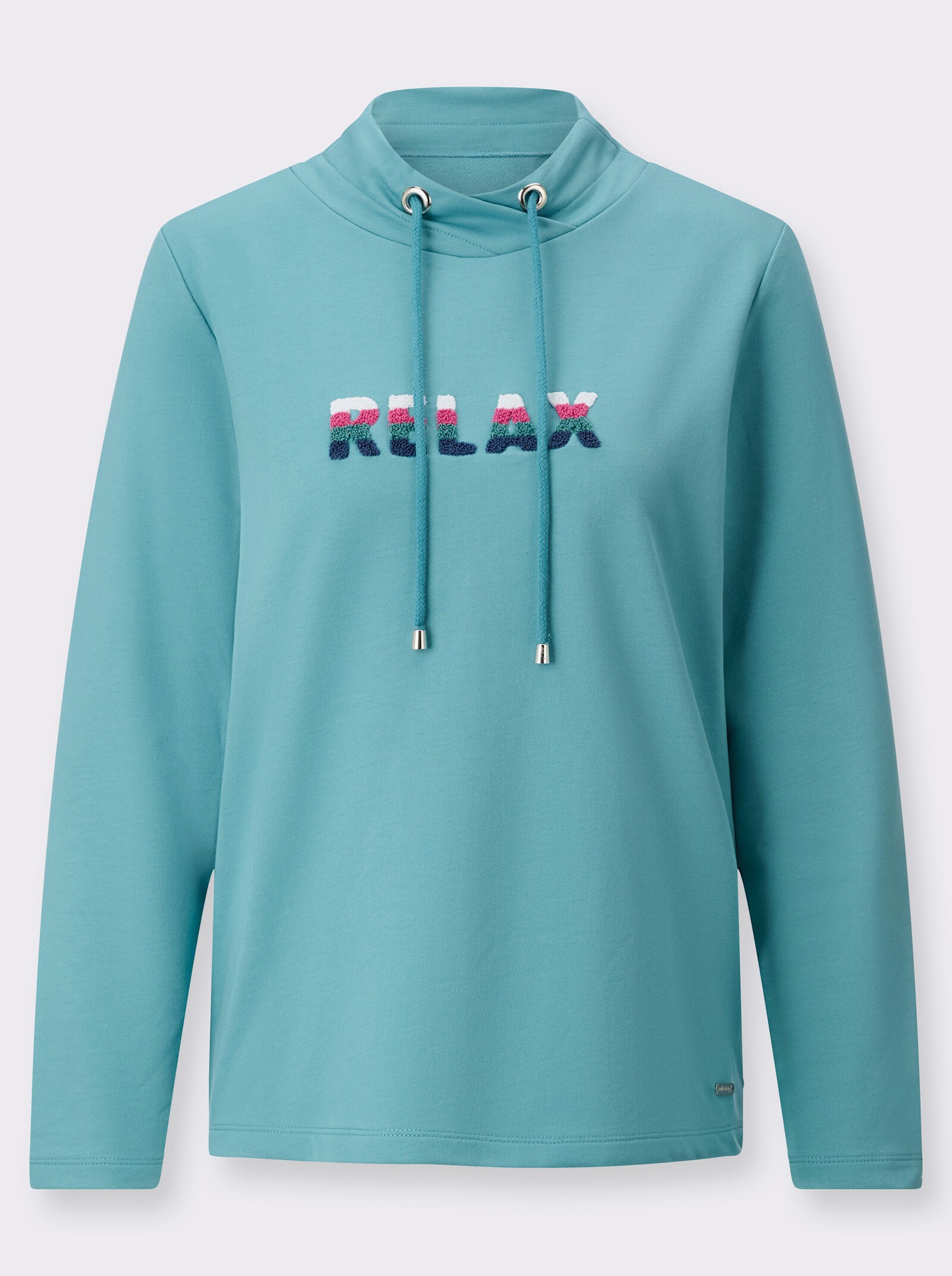  Sweatshirt mit Schriftzug im Vorderteil - ozean