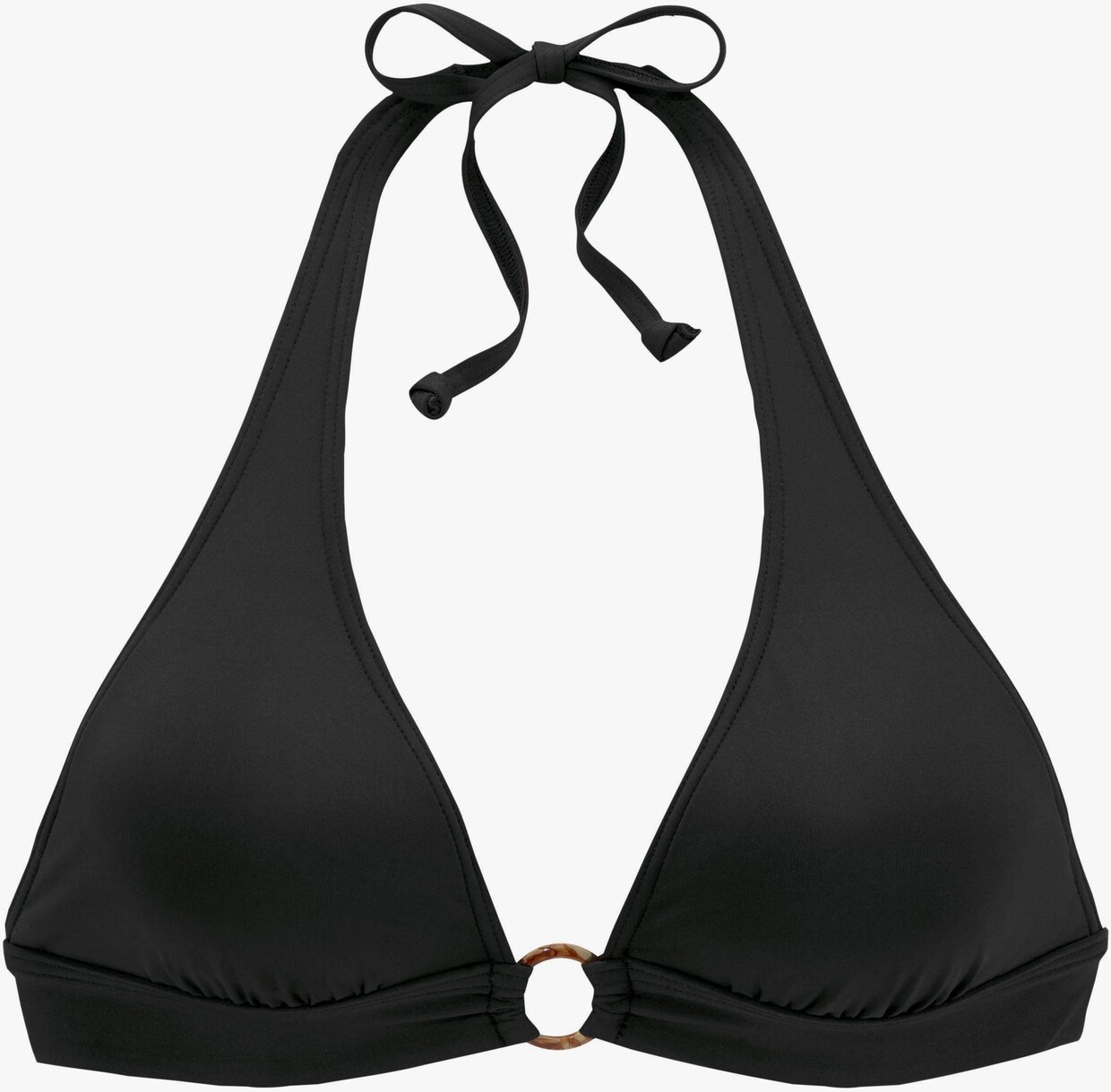 s.Oliver Haut de bikini triangle - noir