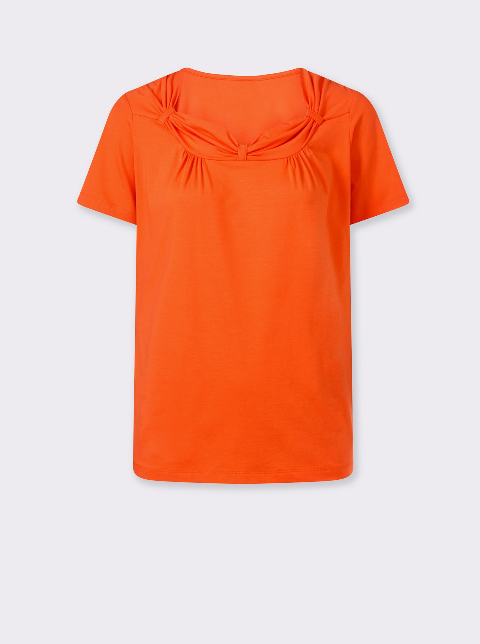 heine Shirt mit Raff-Details - orange