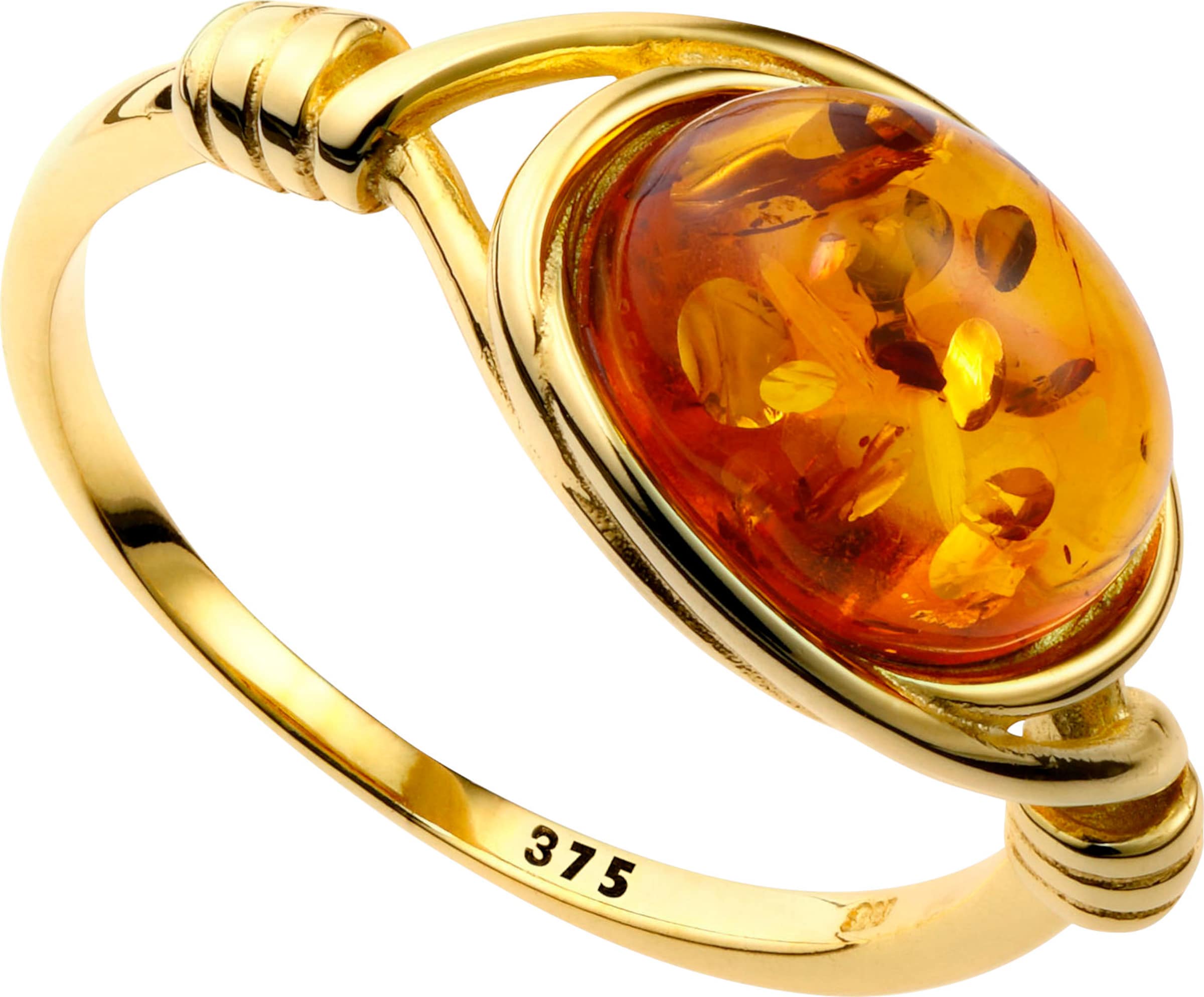 10 B  günstig Kaufen-Ring in Gelbgold 375 von heine. Ring in Gelbgold 375 von heine <![CDATA[Aus 375er Gelbgold: Ring mit ovalem Bernstein (ca. 10x8 mm) in Cabochonfassung.]]>. 