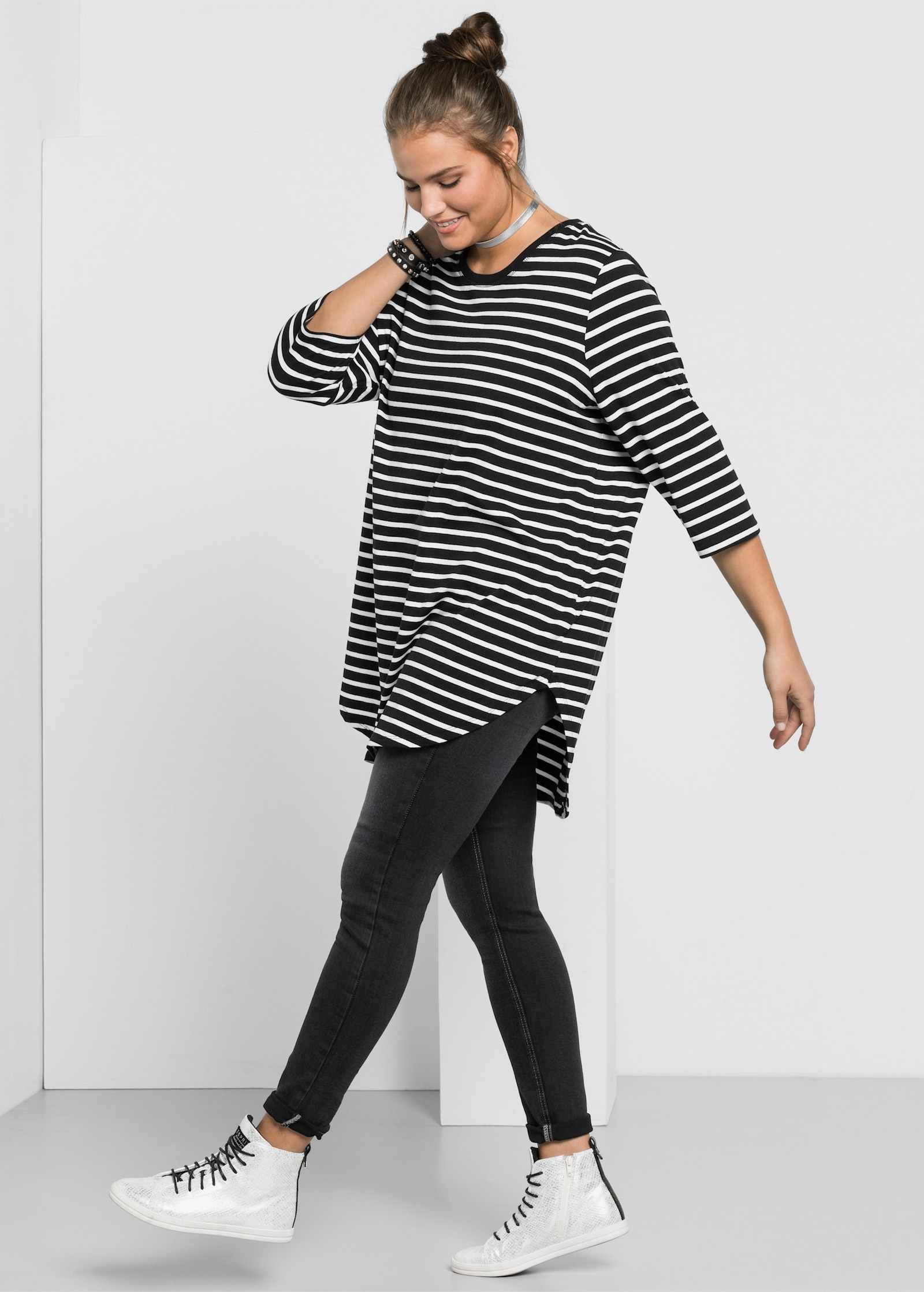 sheego Jeggings in Power-Stretch-Qualität - black denim