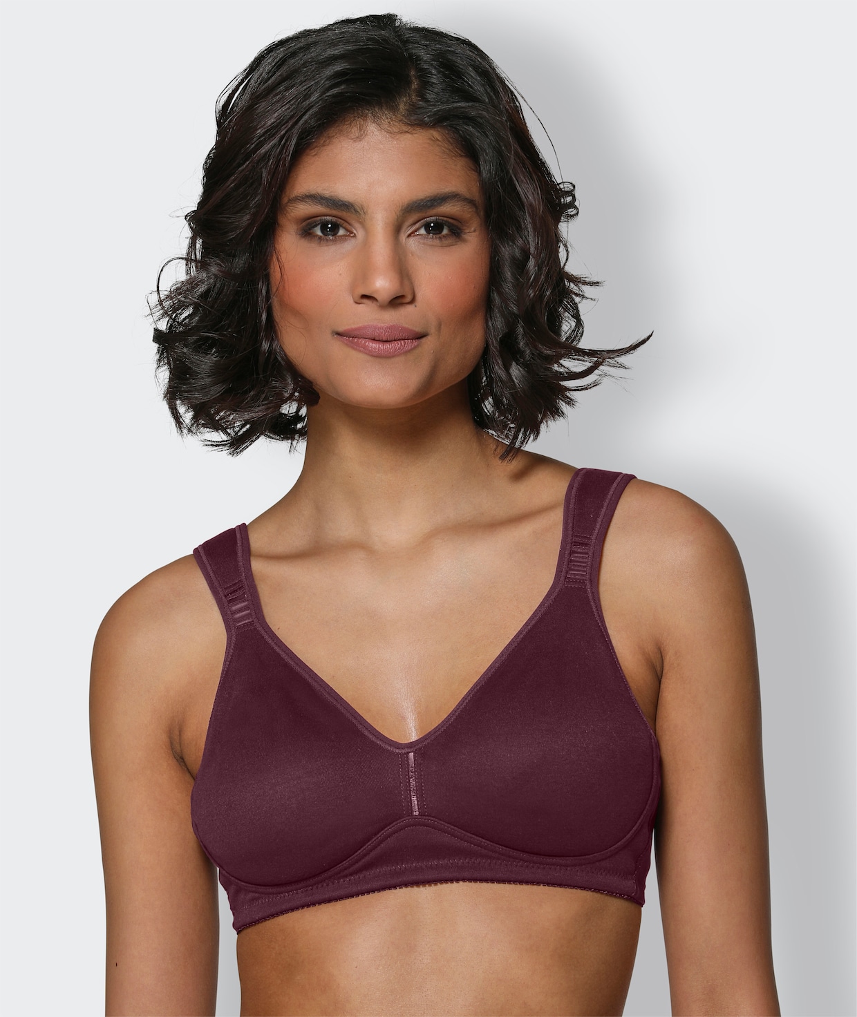 wäschepur Soutien-gorge confort sans armatures - lie-de-vin