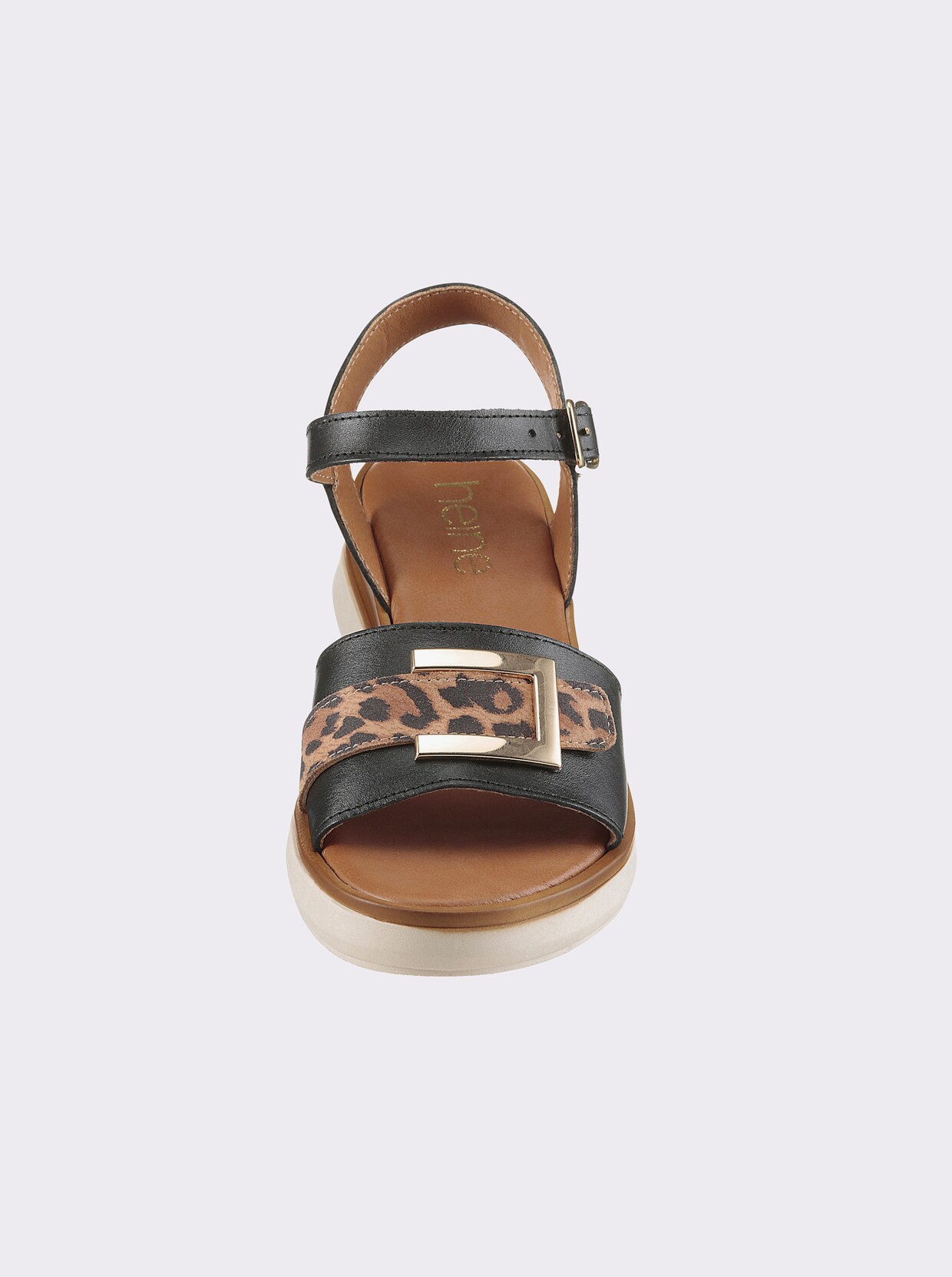 heine Sandalette - schwarz-leofarben
