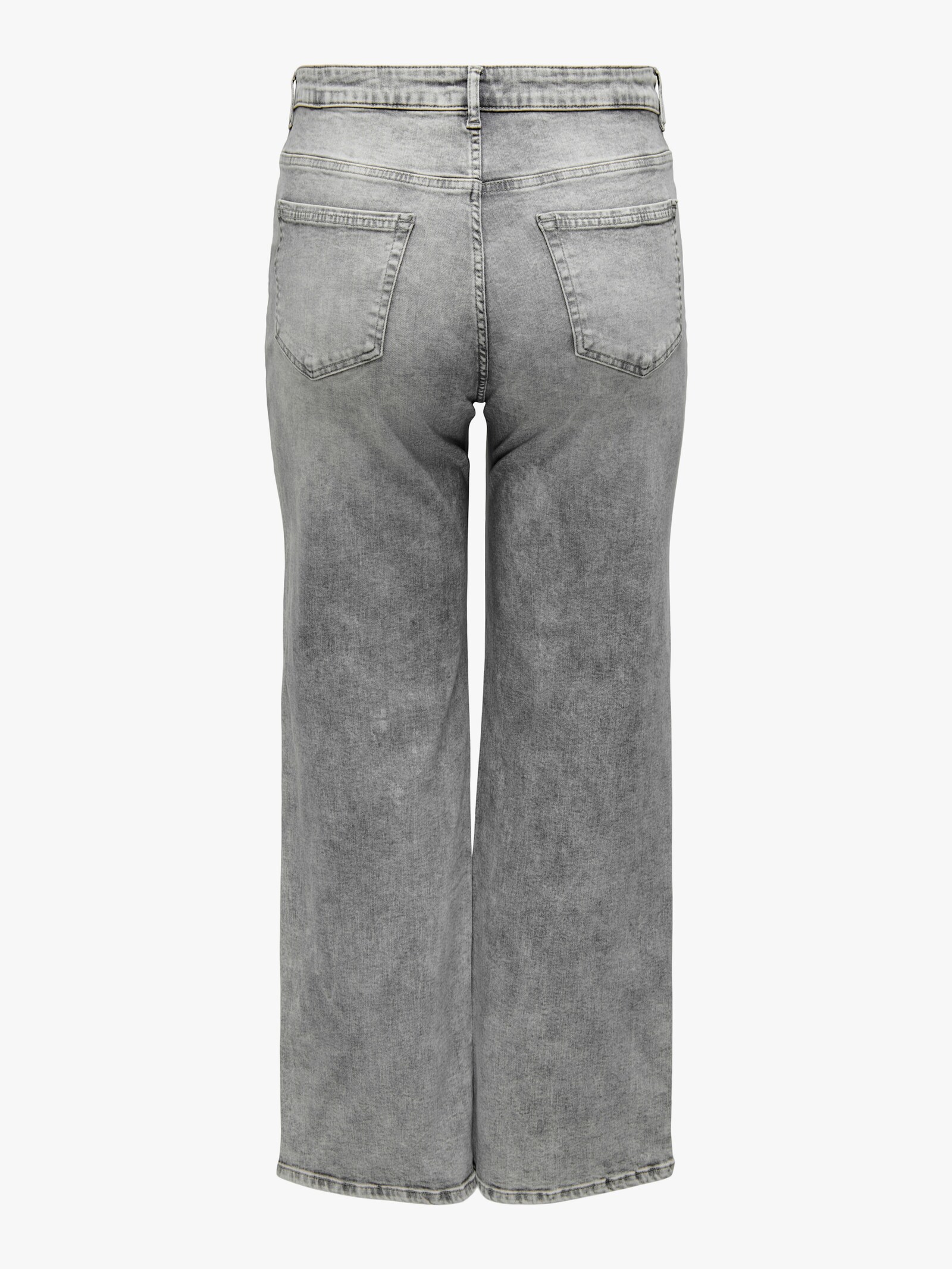High-waist-Jeans - grey denim