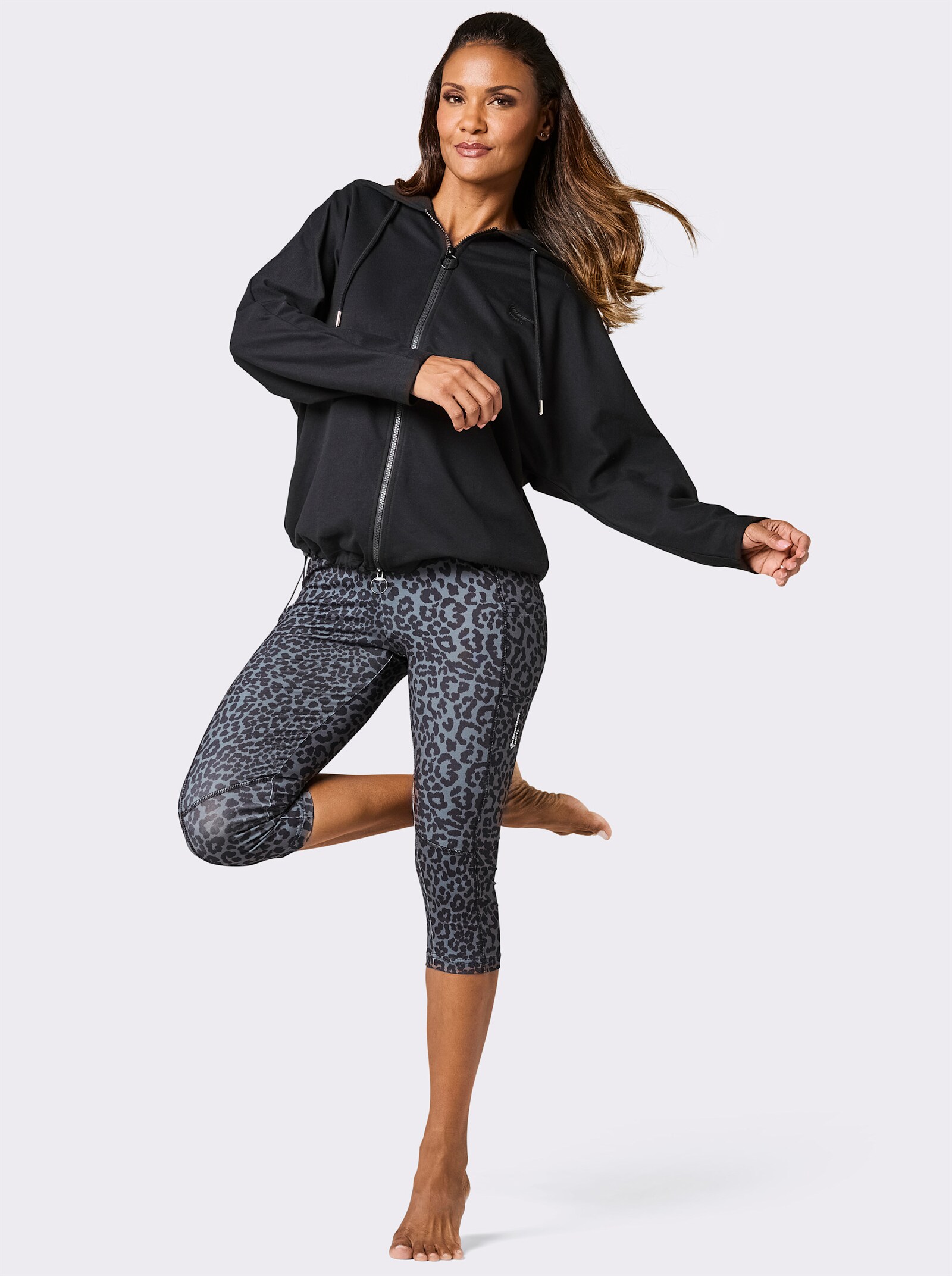 Catamaran Sports Shirtjacke mit 2-Wege-Reißverschluss - schwarz