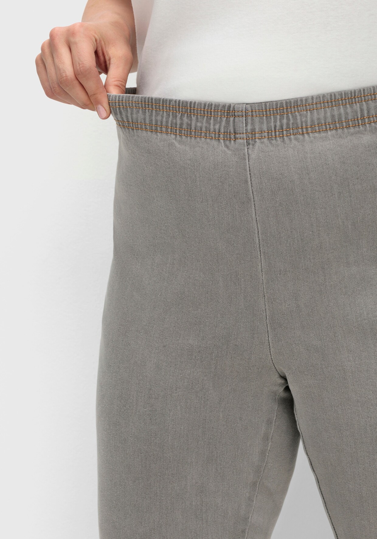 Schlupfjeans - grey denim