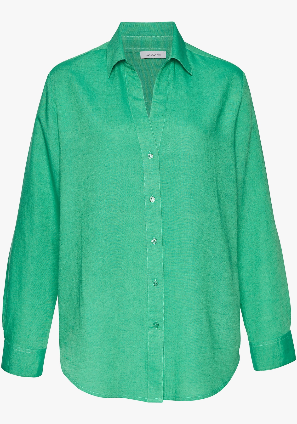 LASCANA Overhemdblouse - appelgroen