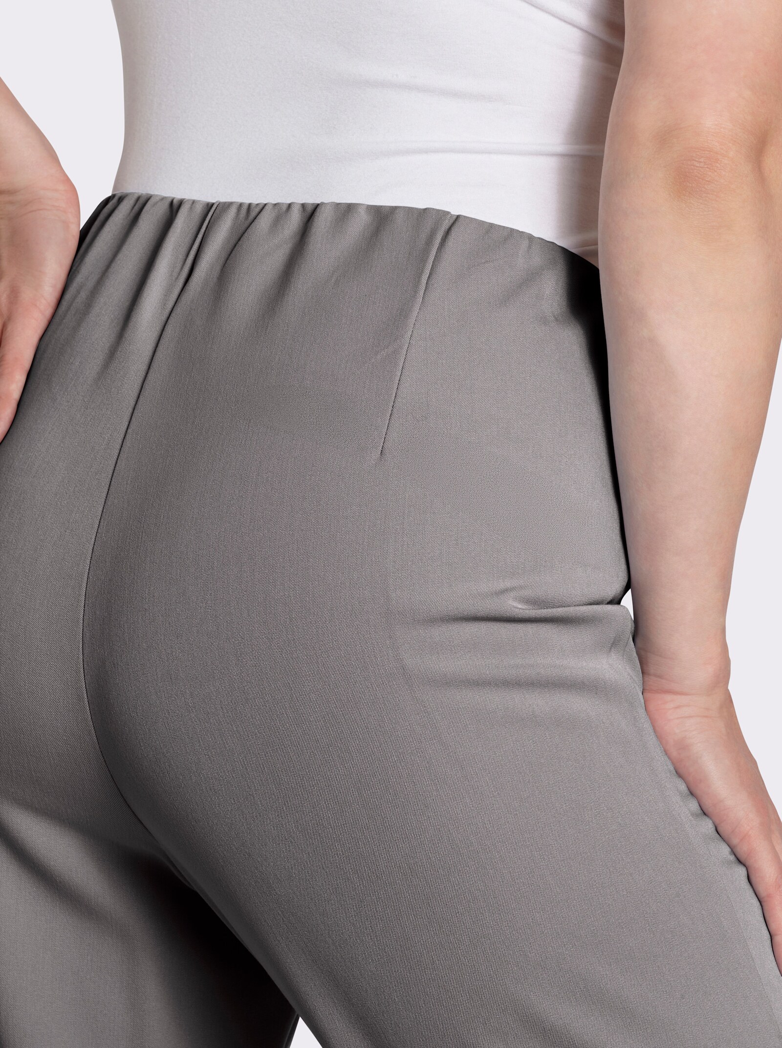 Stretch-Hose mit innenliegendem Dehnbund - grau