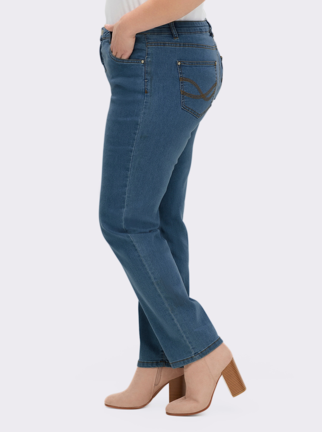 5-Pocket-Jeans - blue-bleached