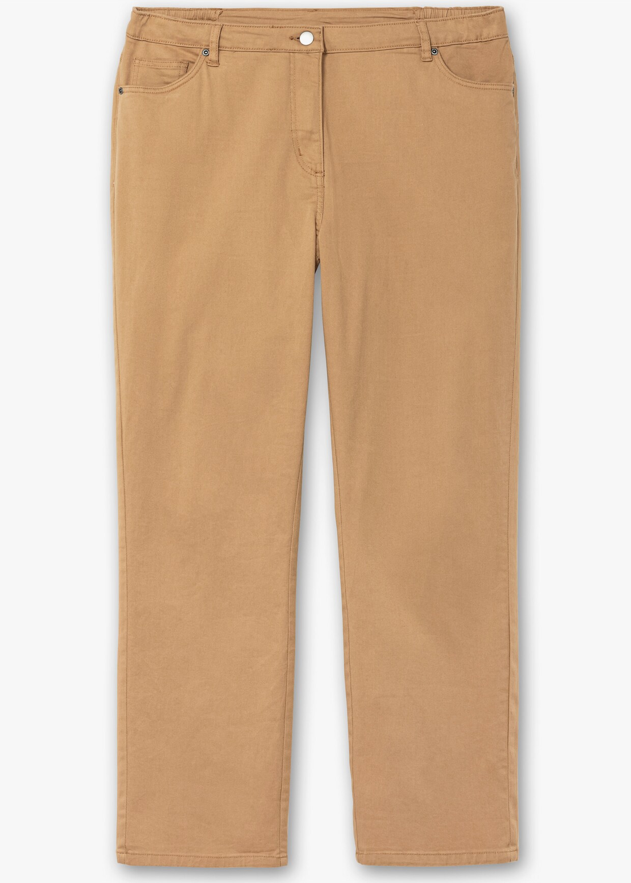 5-Pocket-Jeans mit Stickerei-Motiv - camel