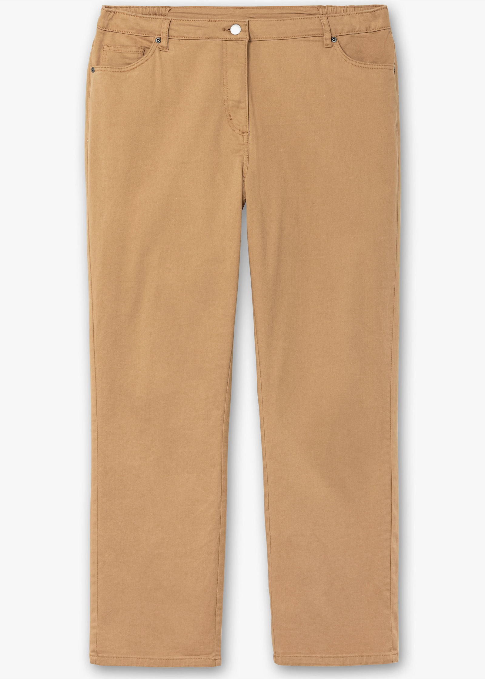 5-Pocket-Jeans mit Stickerei-Motiv - camel