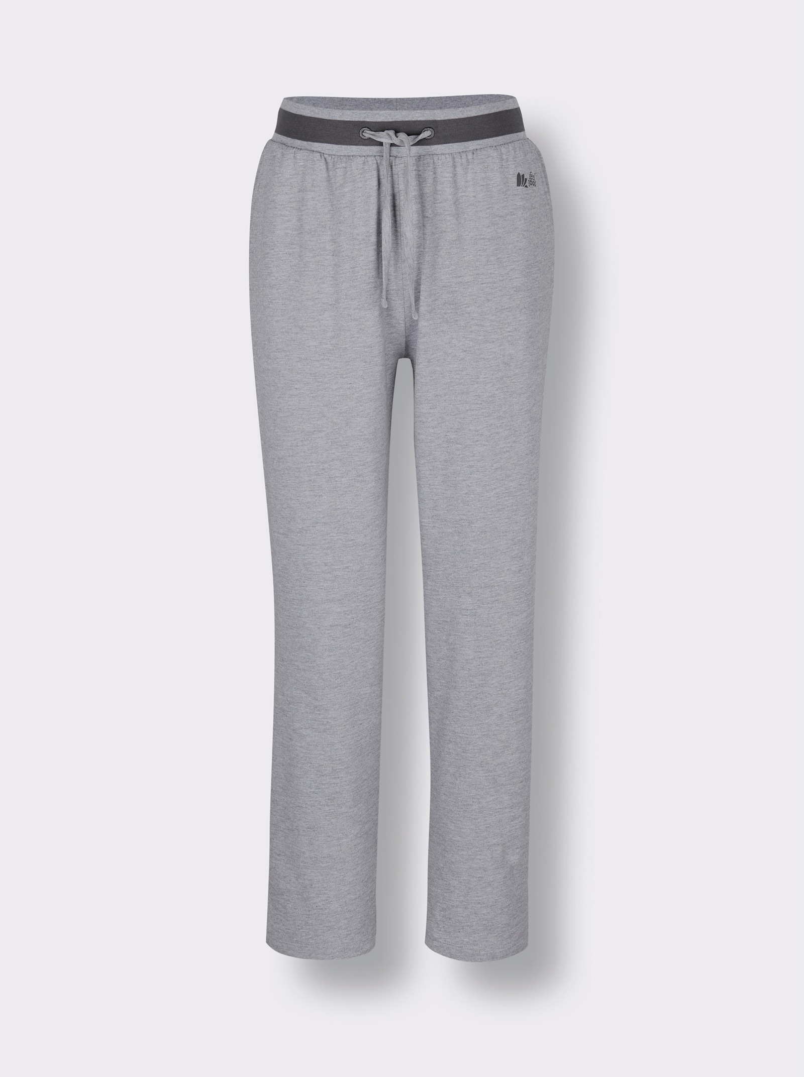 feel good Dehnbund-Hose - grau-meliert-anthrazit