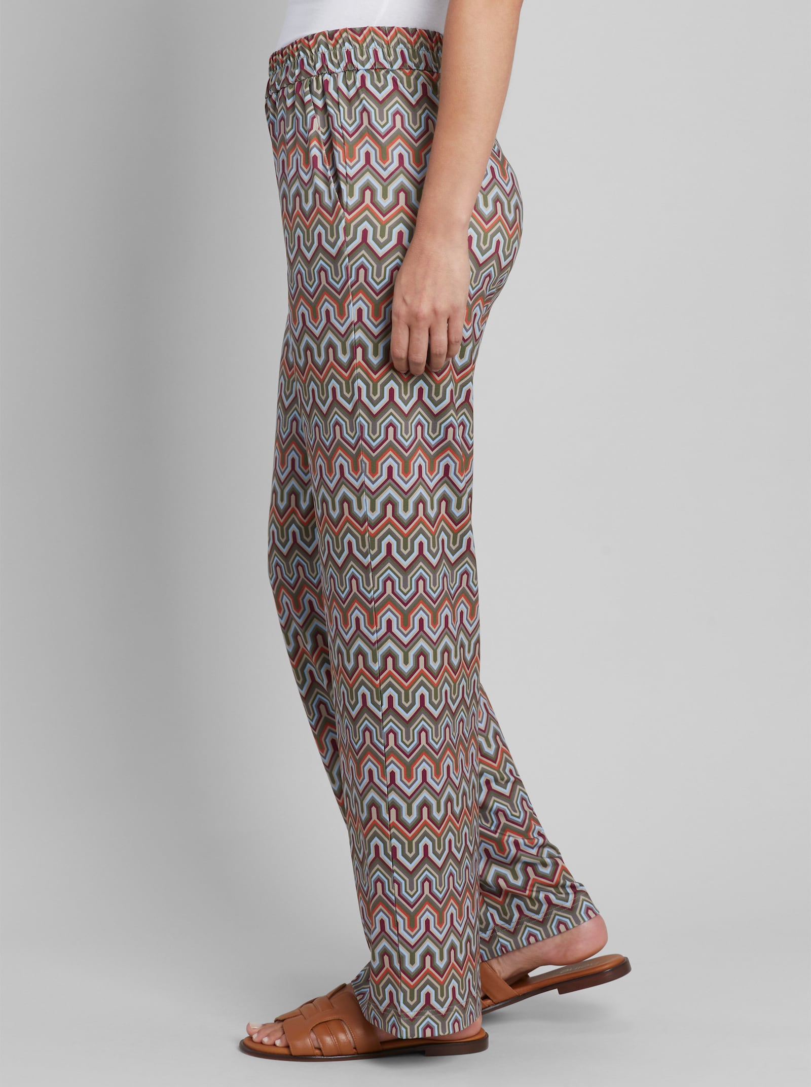 heine Jerseyhose mit Ethno-Muster - beige-terra-bedruckt