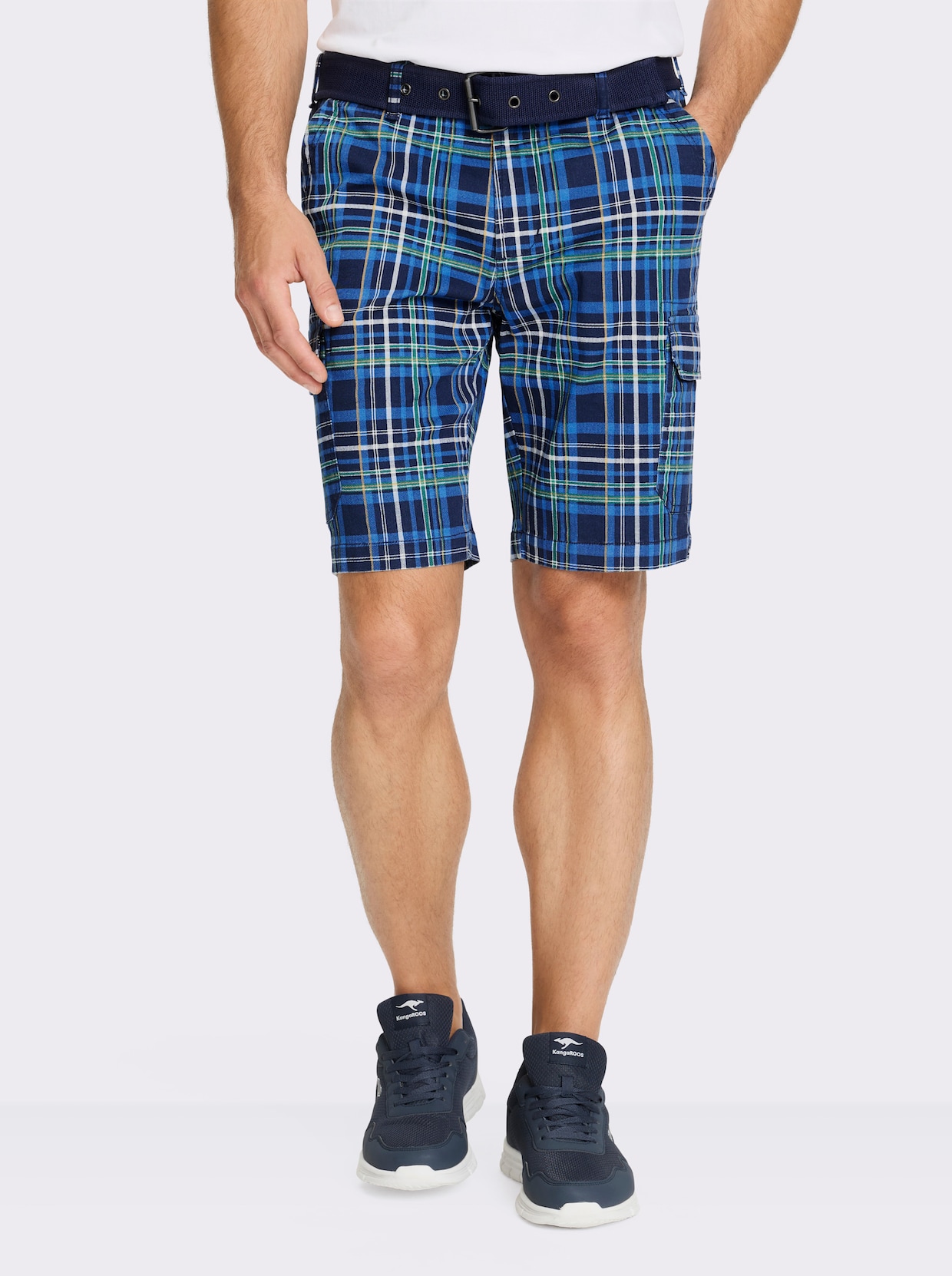 Catamaran Bermudas - marine-mittelblau-kariert
