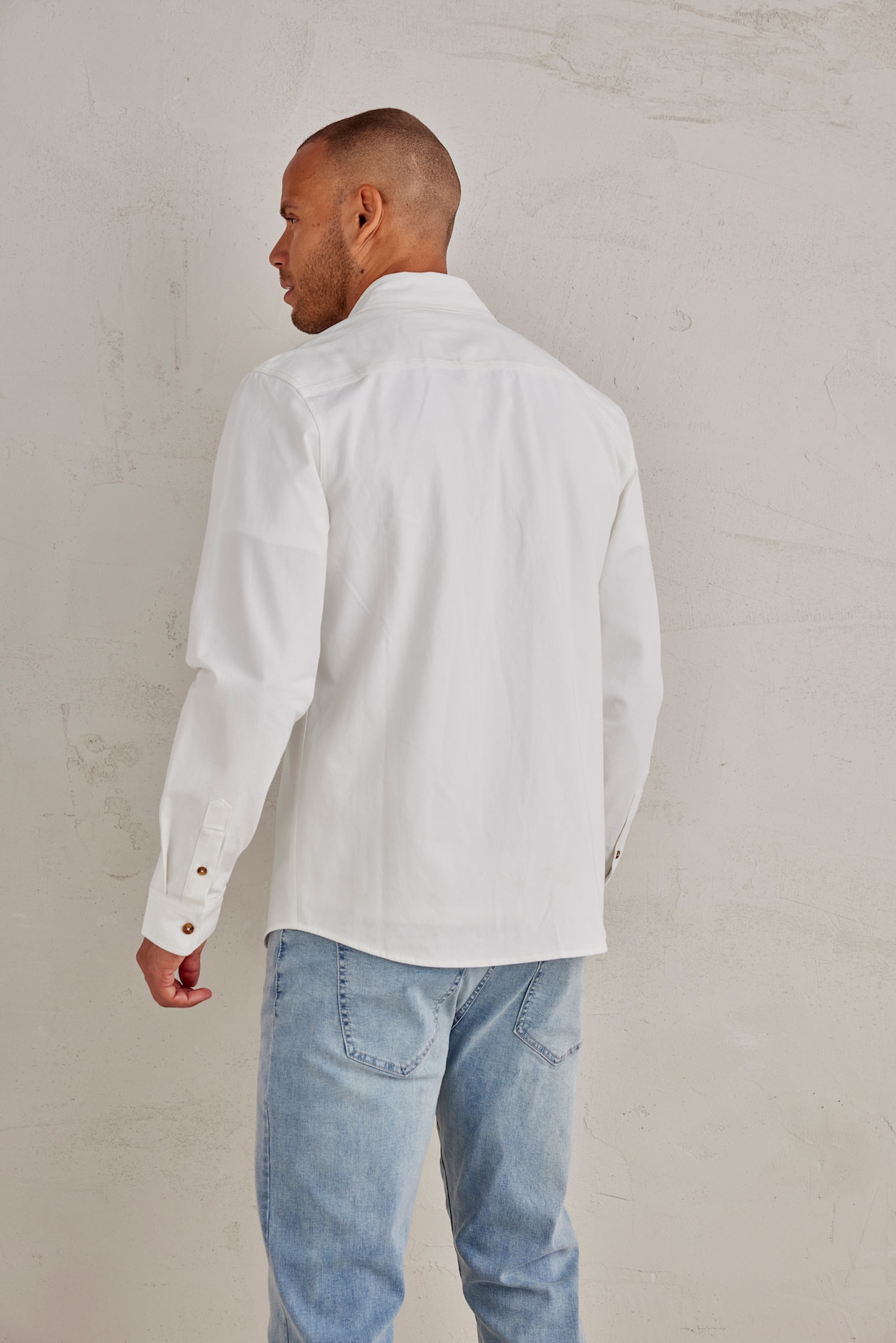 Langarmhemd - offwhite