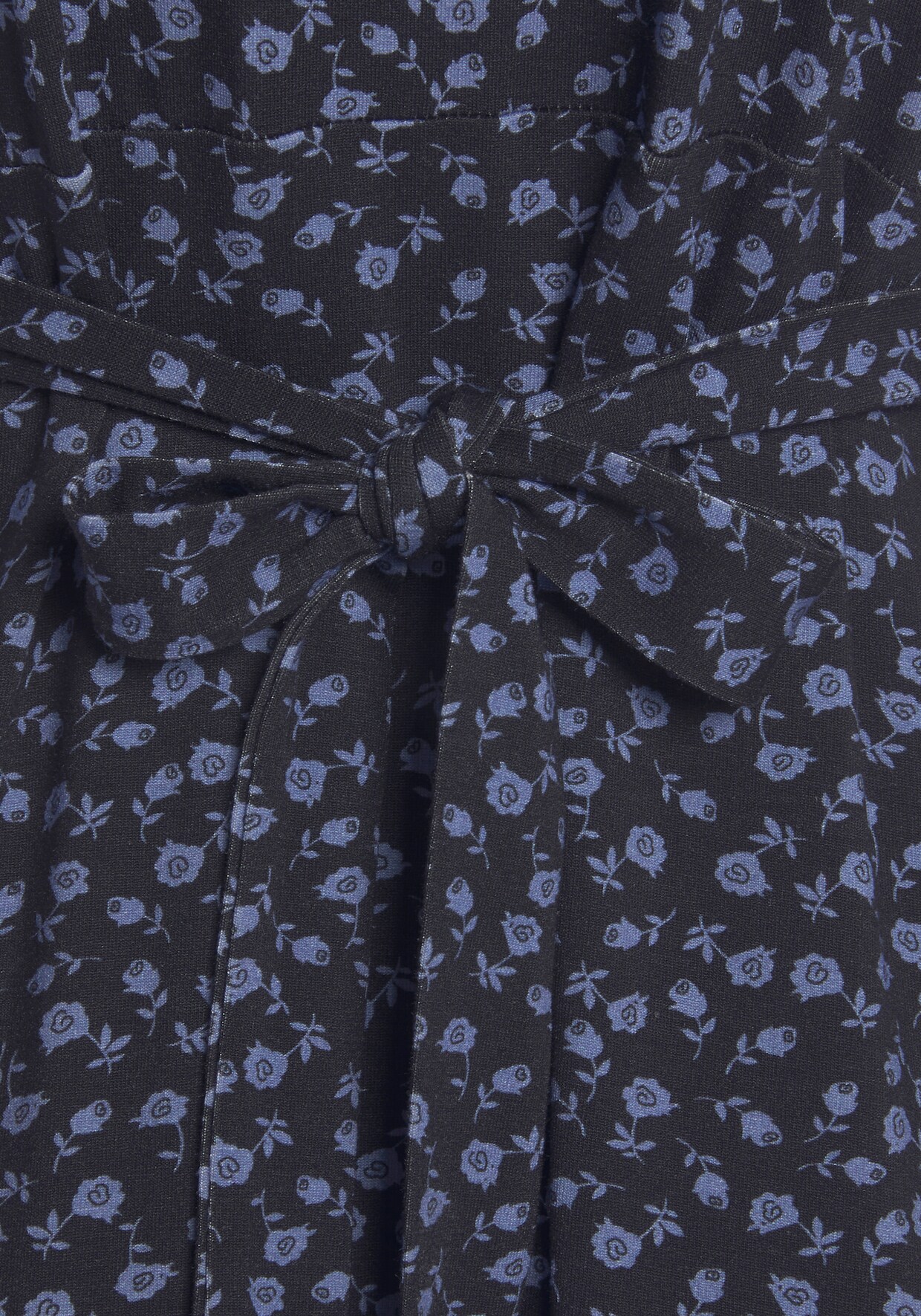 Vivance Jerseykleid - schwarz-blau-geblümt
