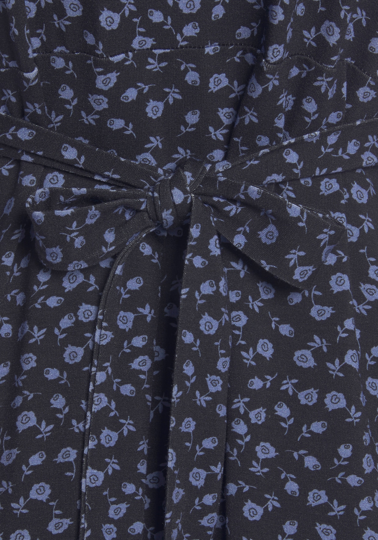 Vivance Robe en jersey - noir-bleu à fleurs