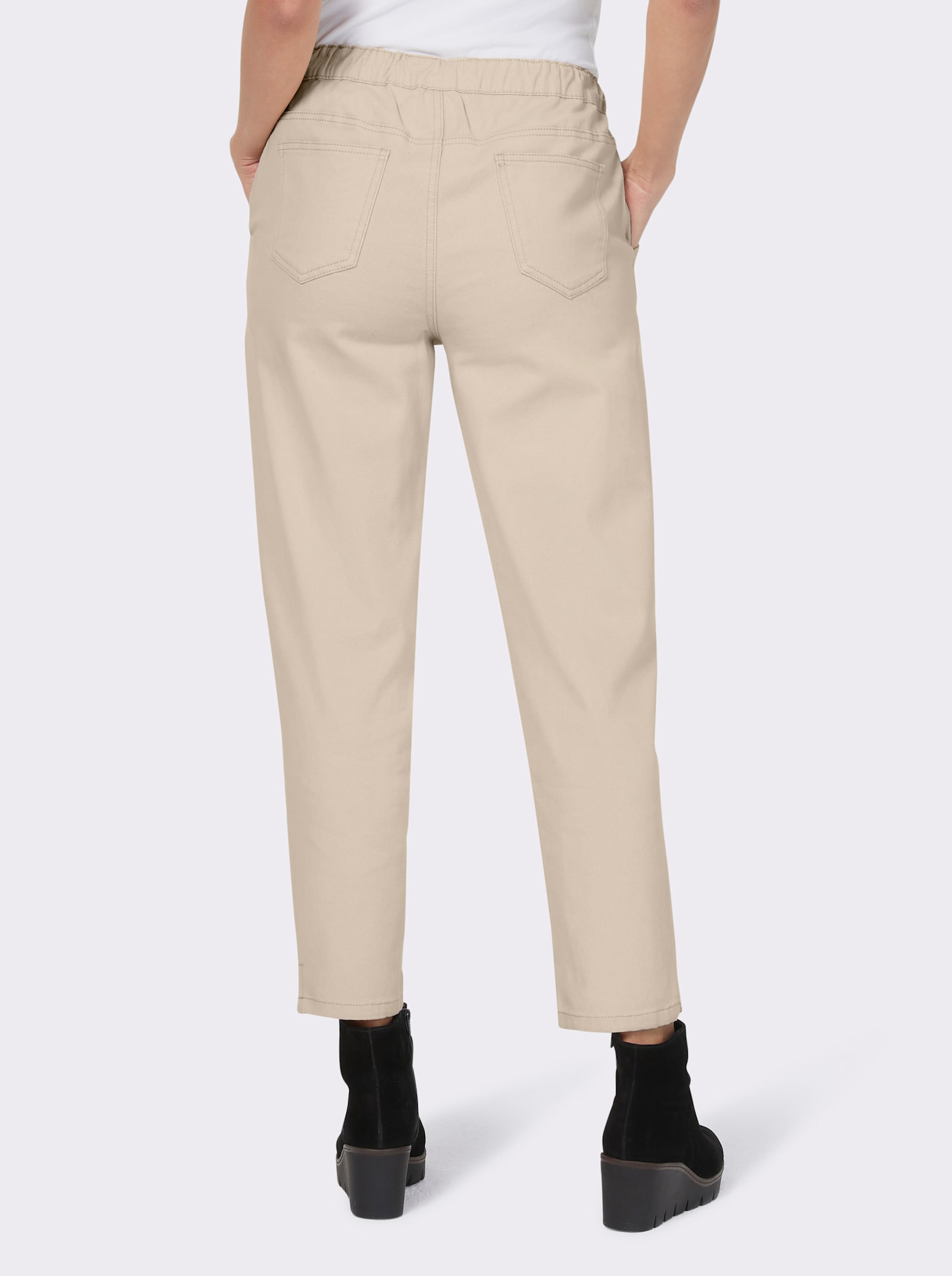 heine Jeans mit Rundum-Dehnbund - sand