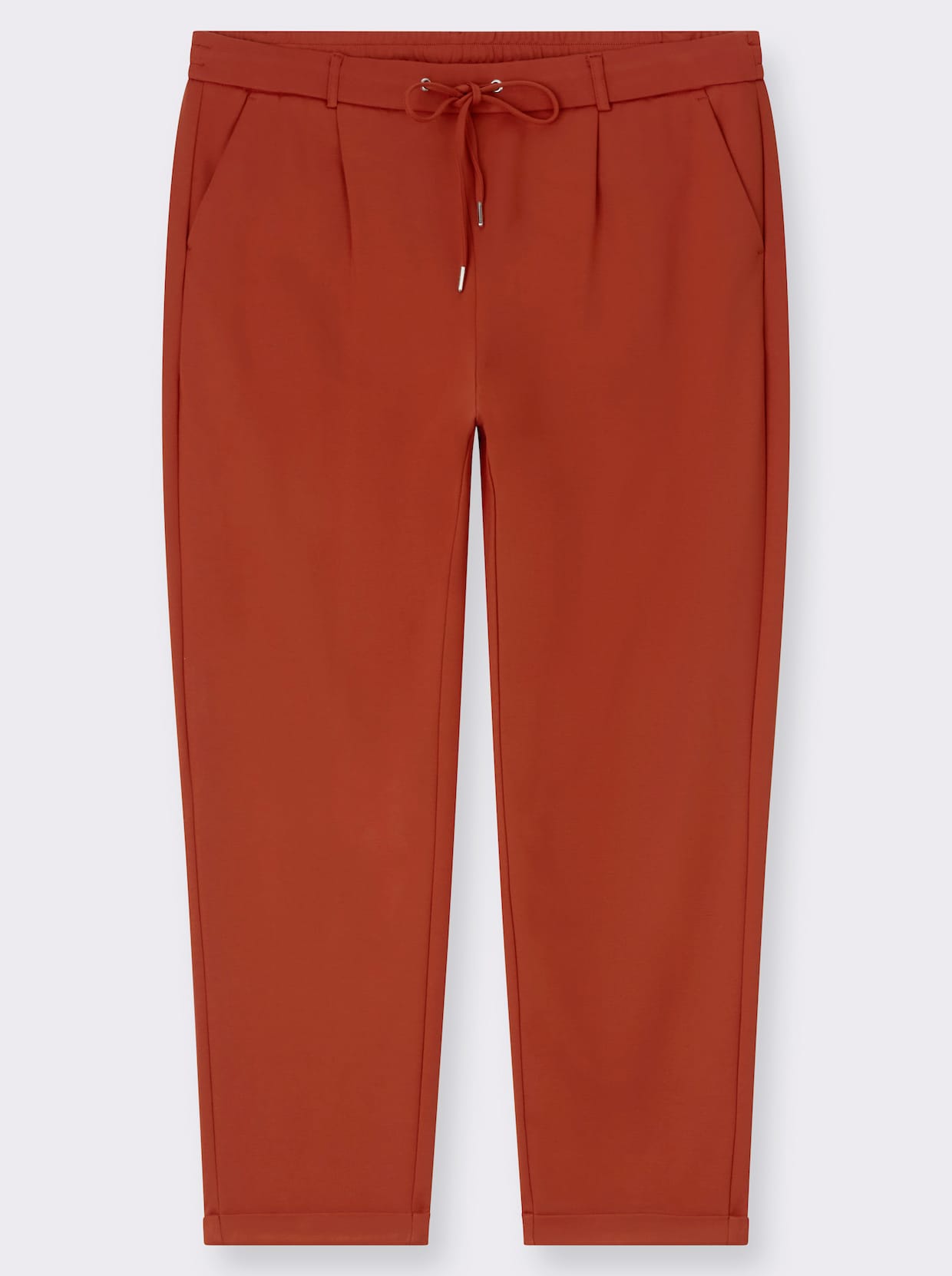 Jogg Pants in Interlock-Qualität - rostrot