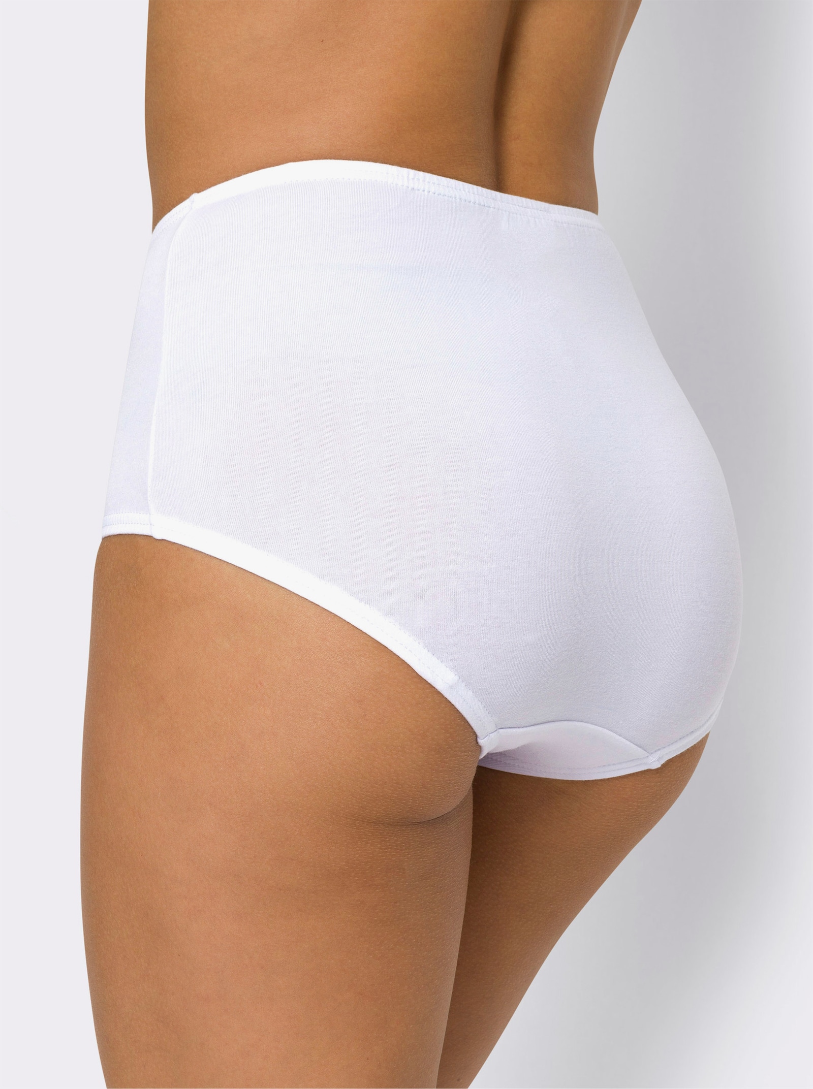 Taillenslip mit Blütenmotiv - marine + weiß + lila