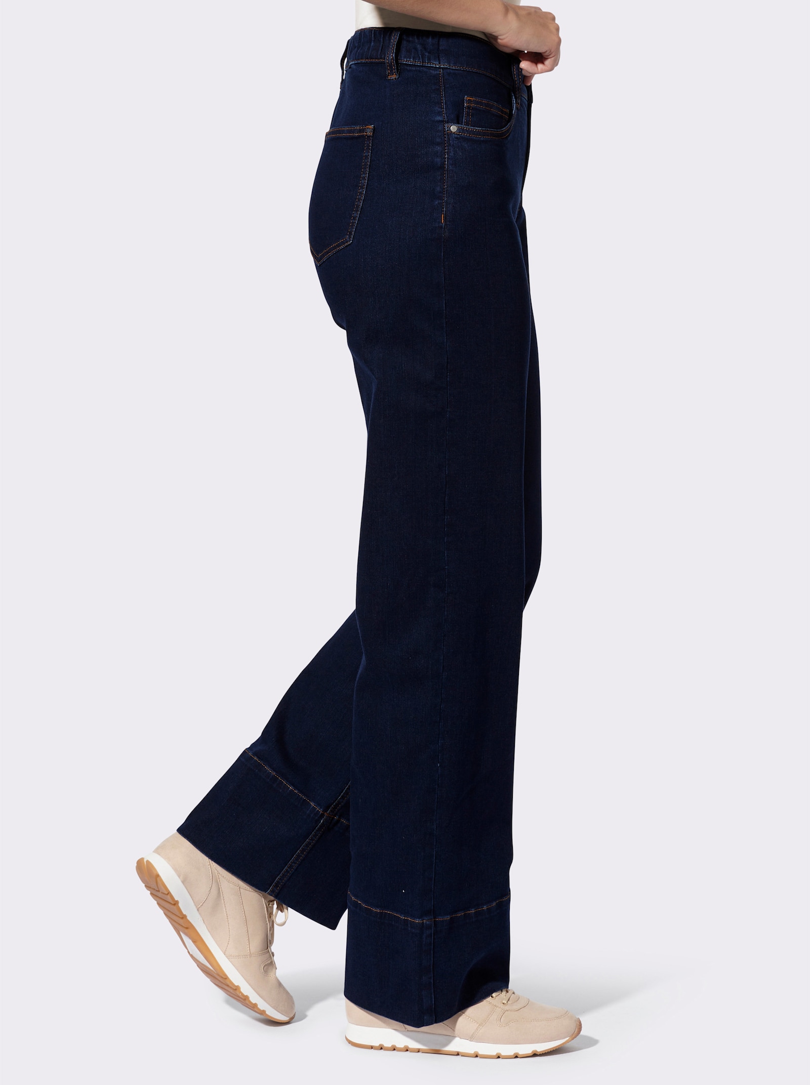 heine 5-Pocket-Jeans mit Dehneinsatz - dark blue