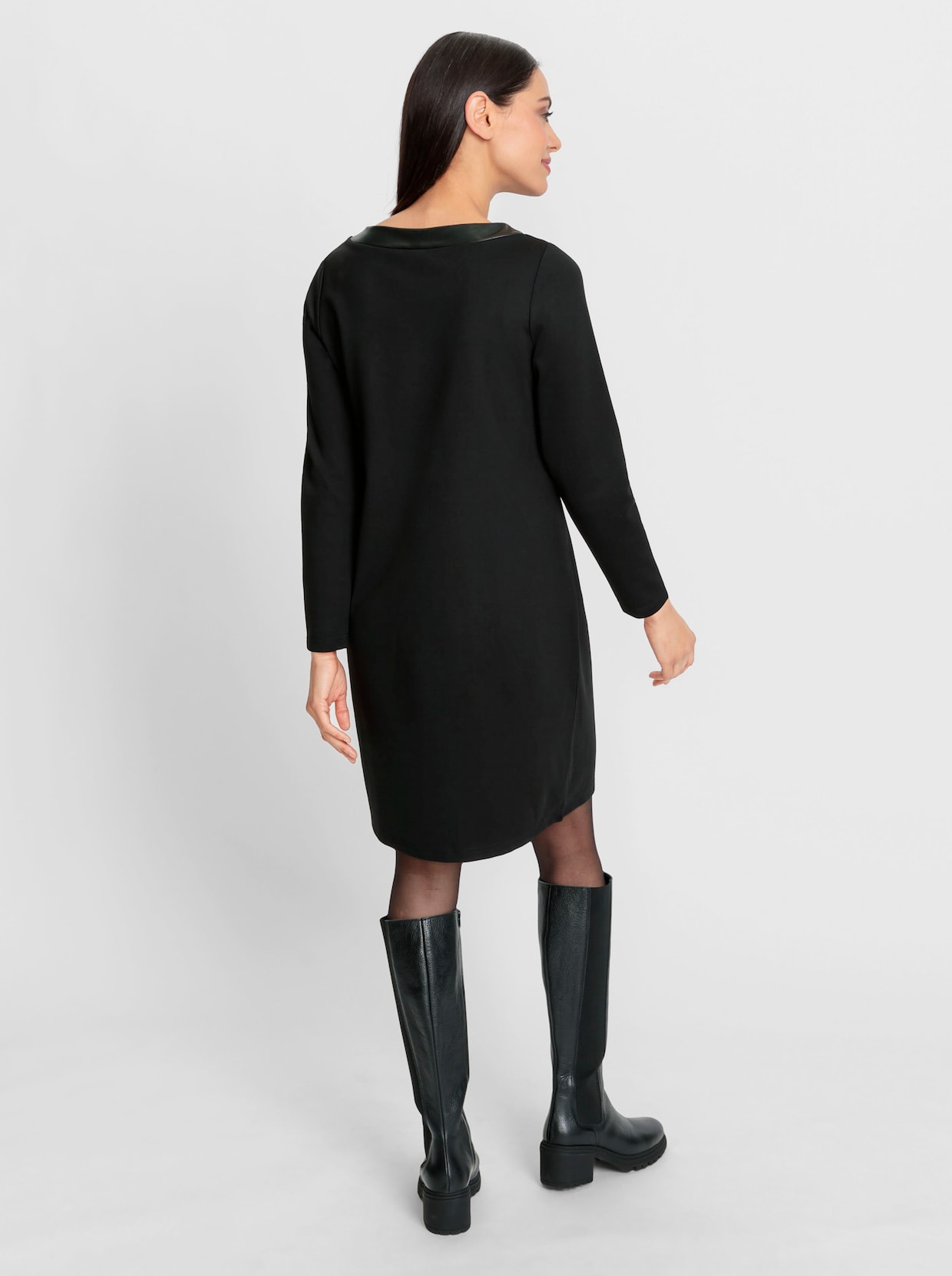 heine Jersey-Kleid - schwarz