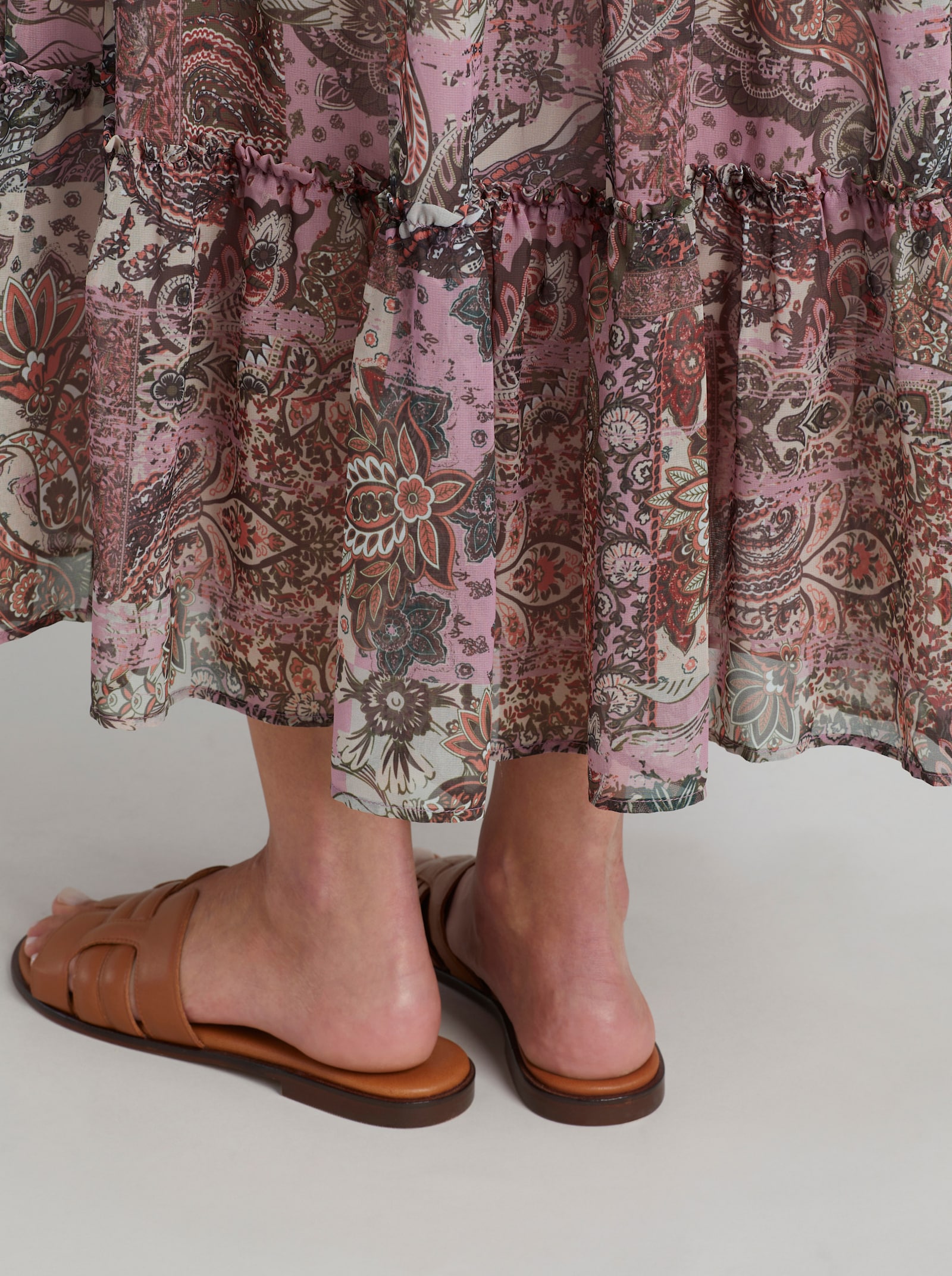 heine Stufenrock mit Paisley-Muster - hortensie-schoko-bedruckt