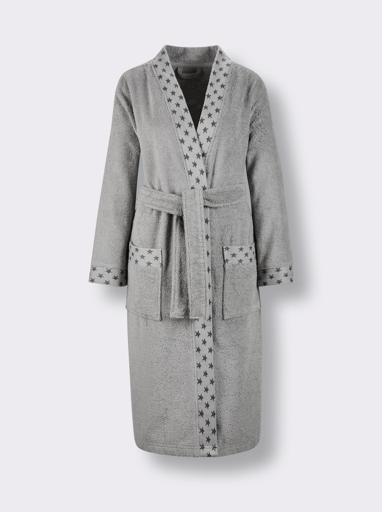 feel good Bademantel - steingrau