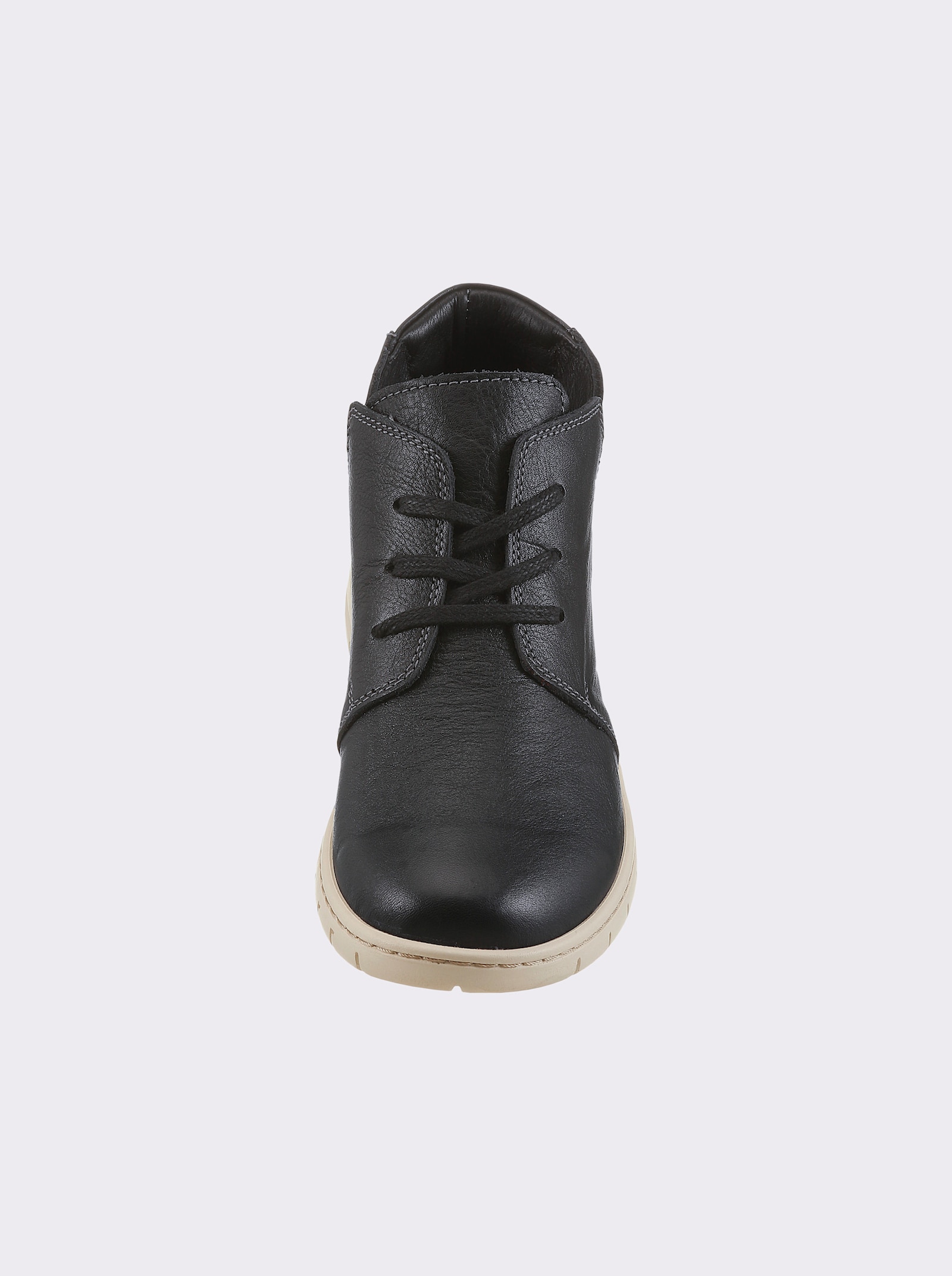 airsoft modern+ Stiefelette aus Echtleder - schwarz