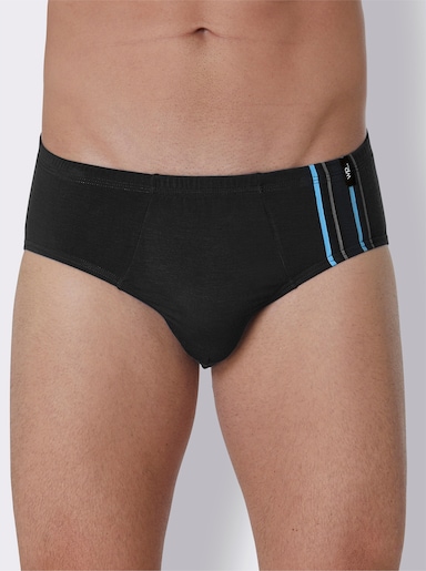 wäschepur men Slip - zwart/aqua