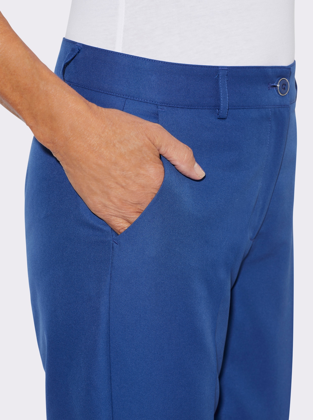 Hose in knöchelfreier Länge - royalblau