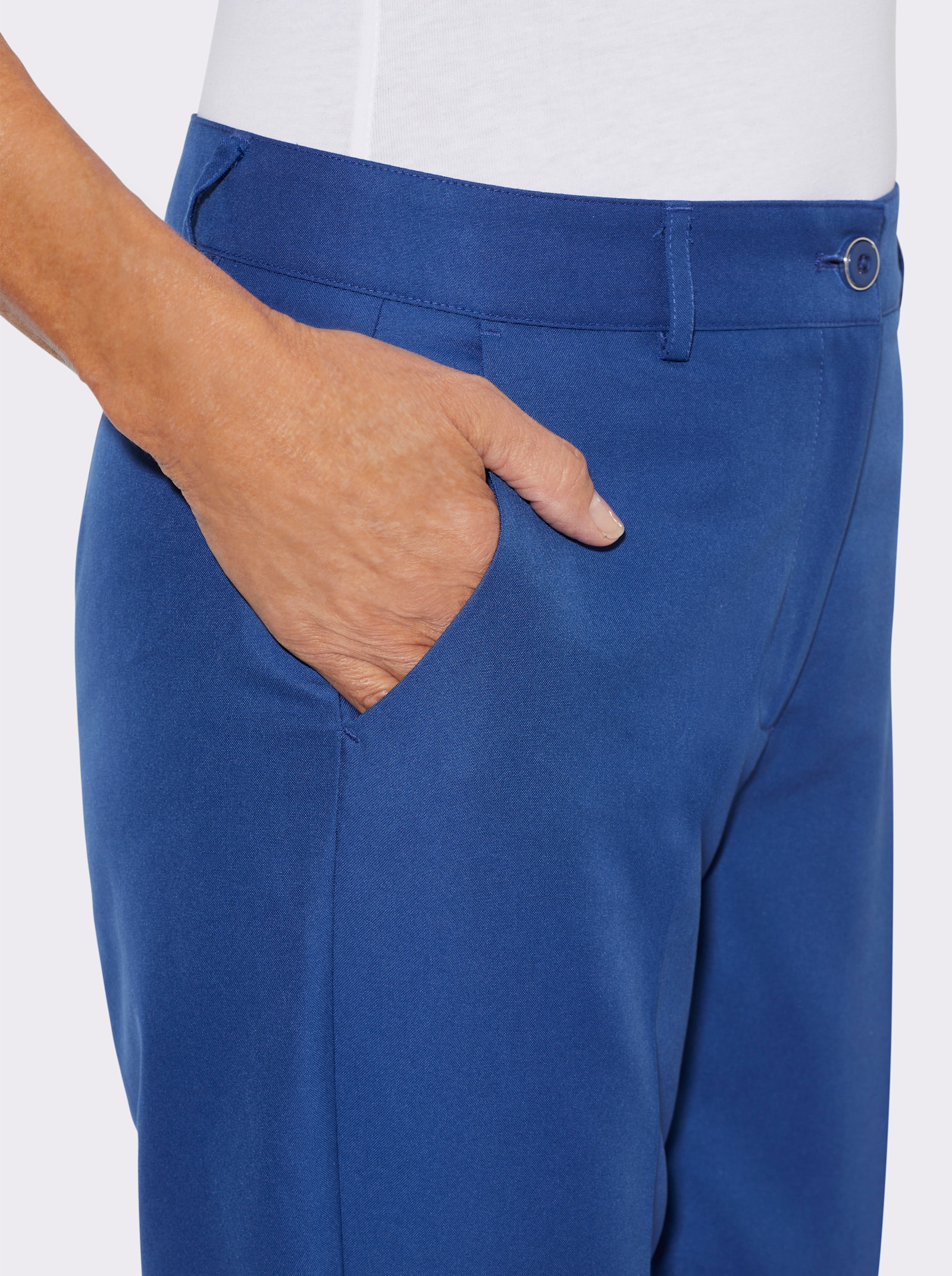 Hose in knöchelfreier Länge - royalblau