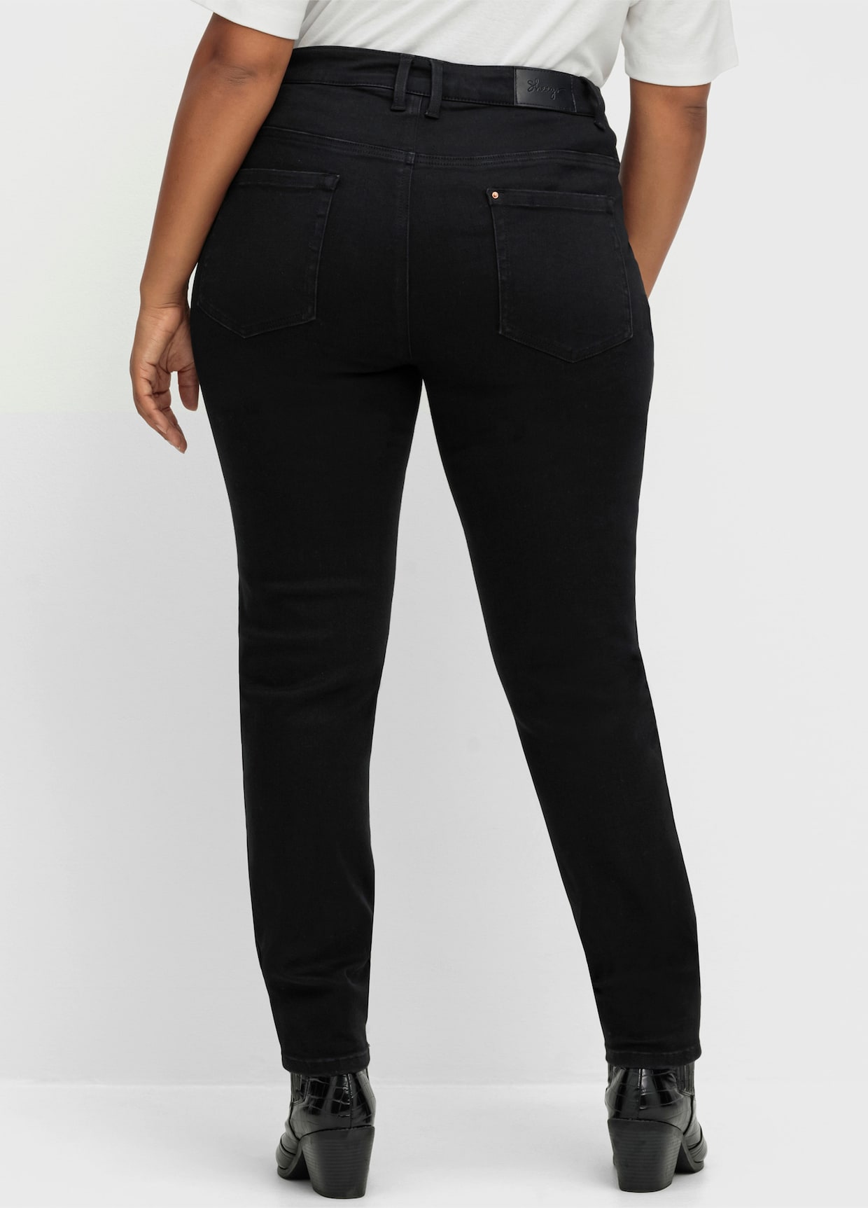 sheego Skinny jeans - black denim