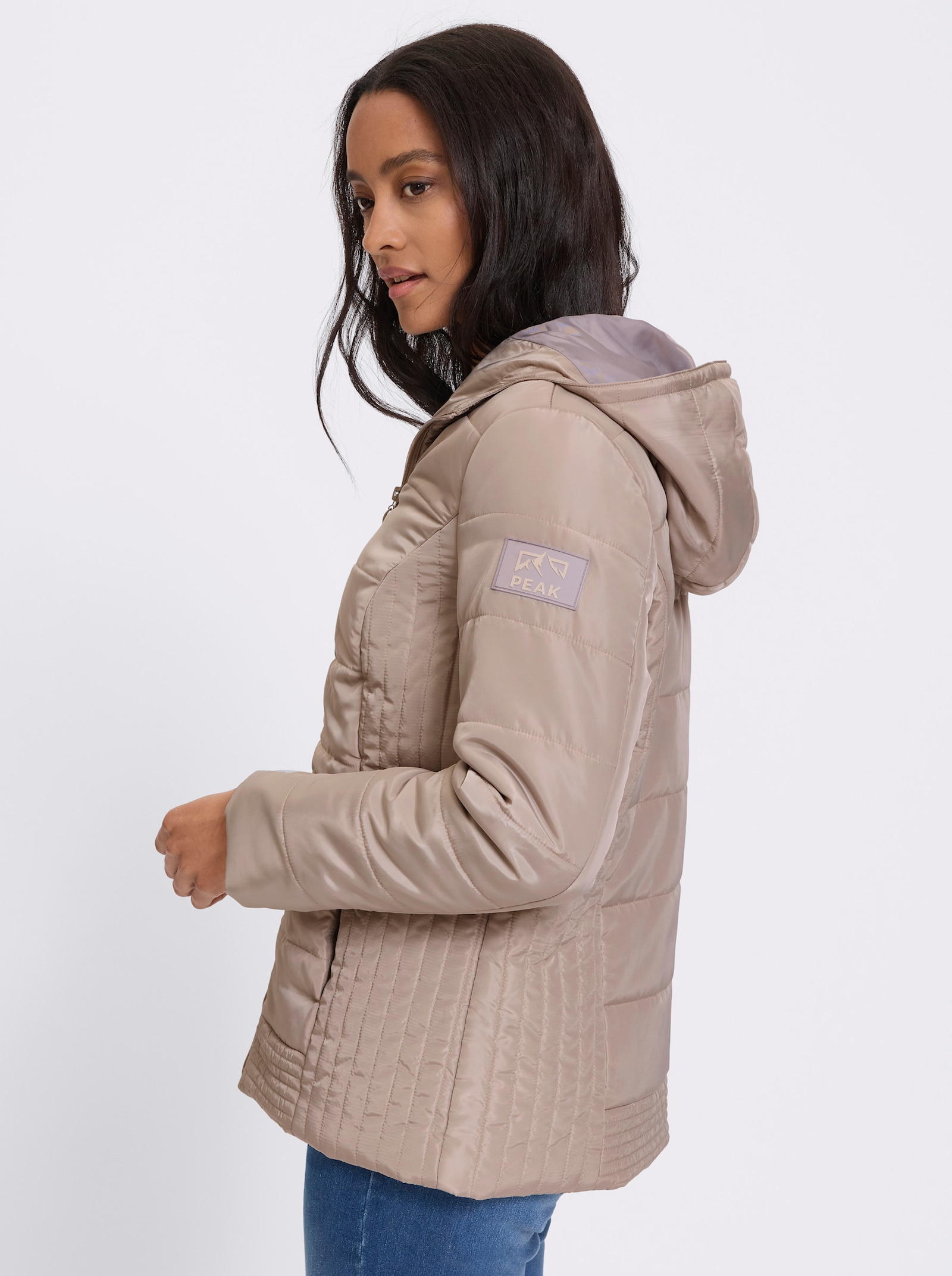 heine Steppjacke mit Kapuze - sesam