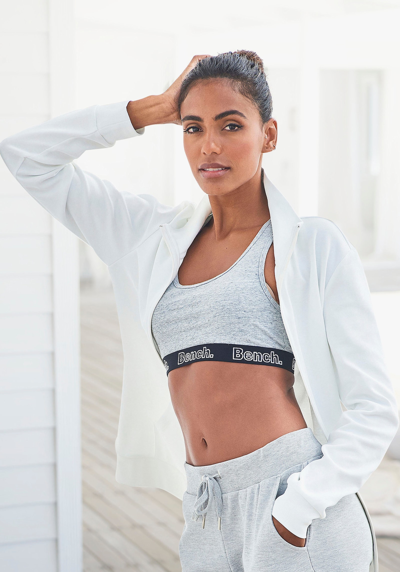 Bench. Loungewear Veste sweat - écru