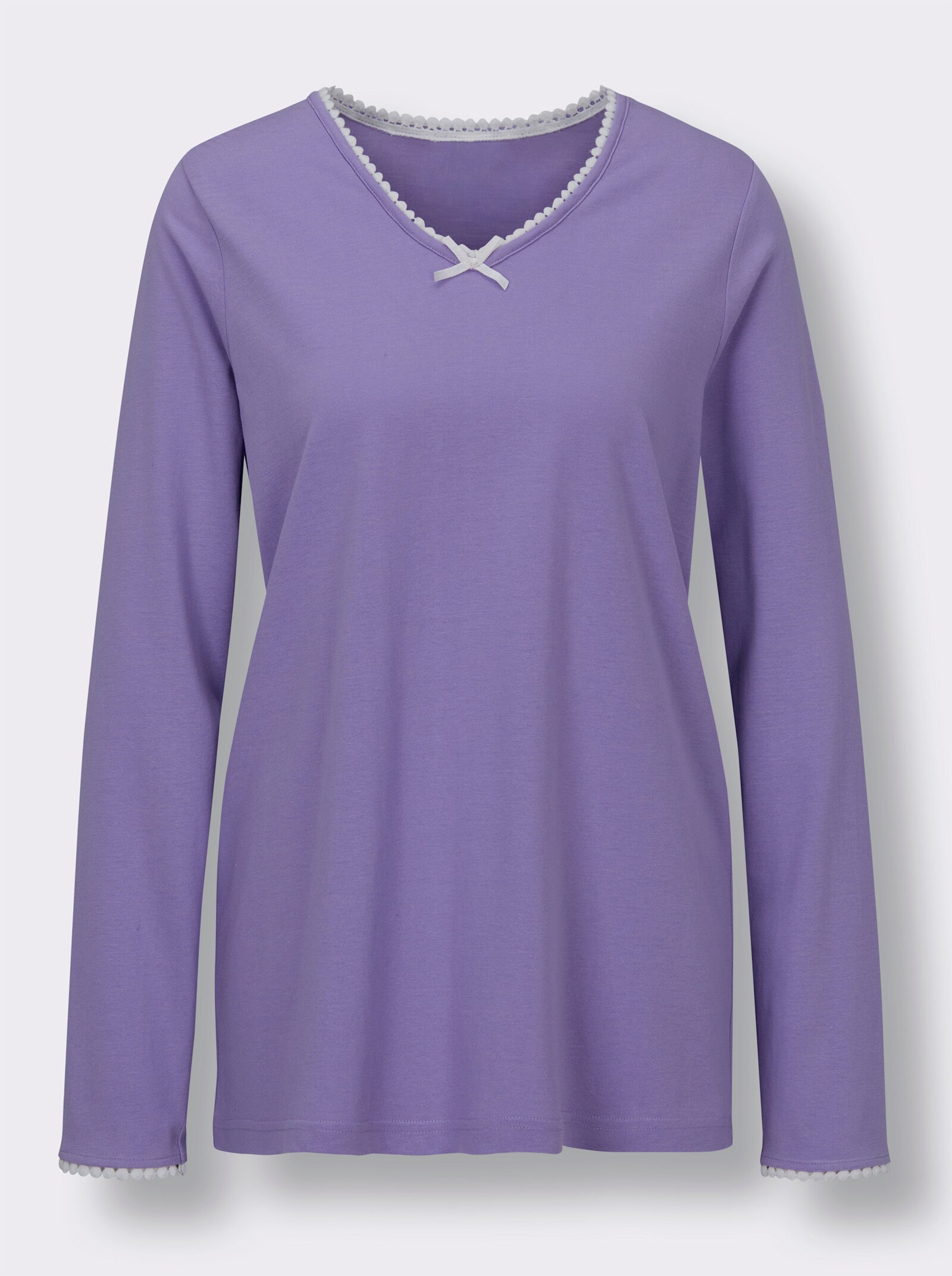 wäschepur Schlafanzug-Shirt - lavendel