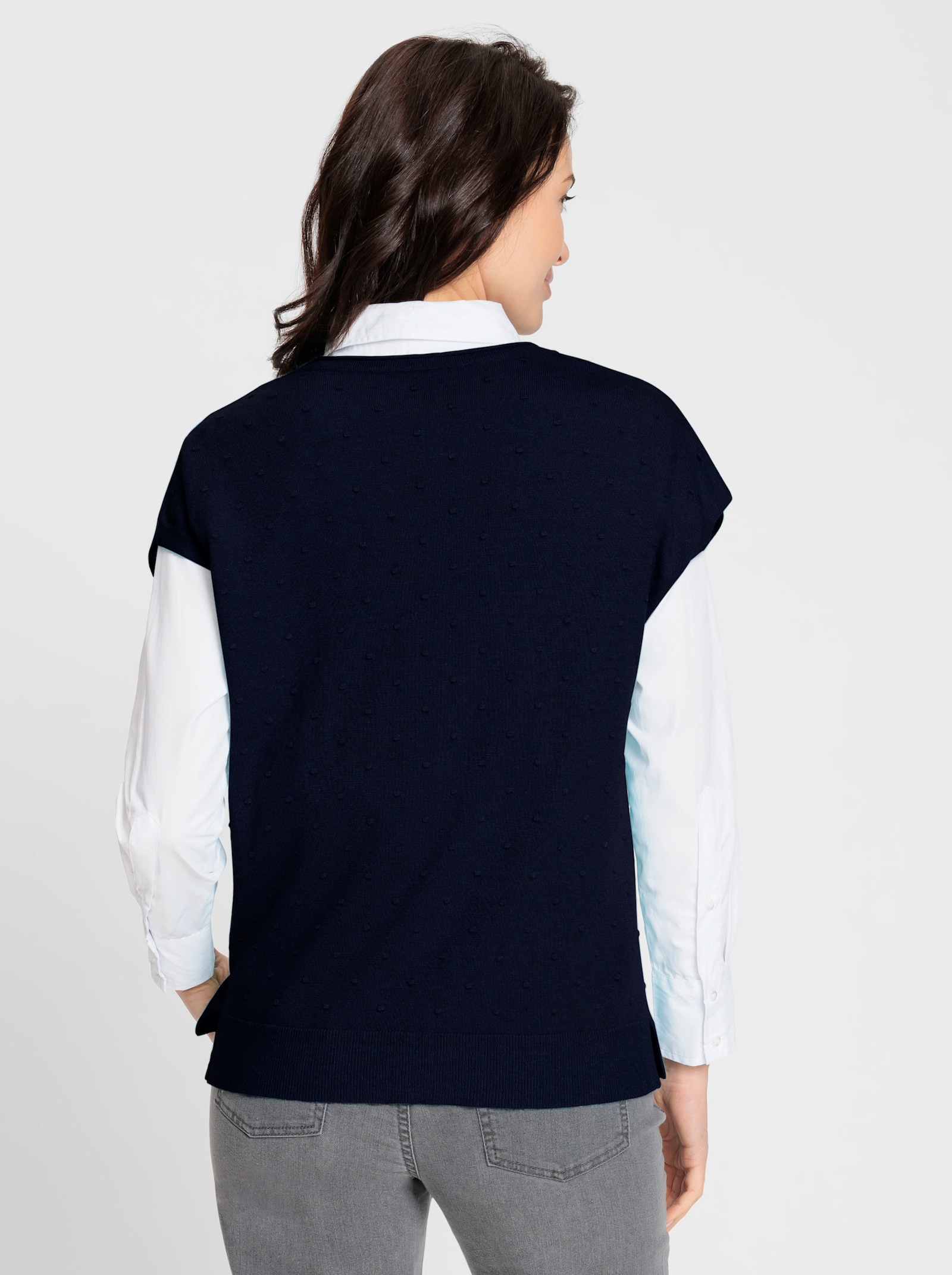 Pullunder in 3D-Struktur - marine