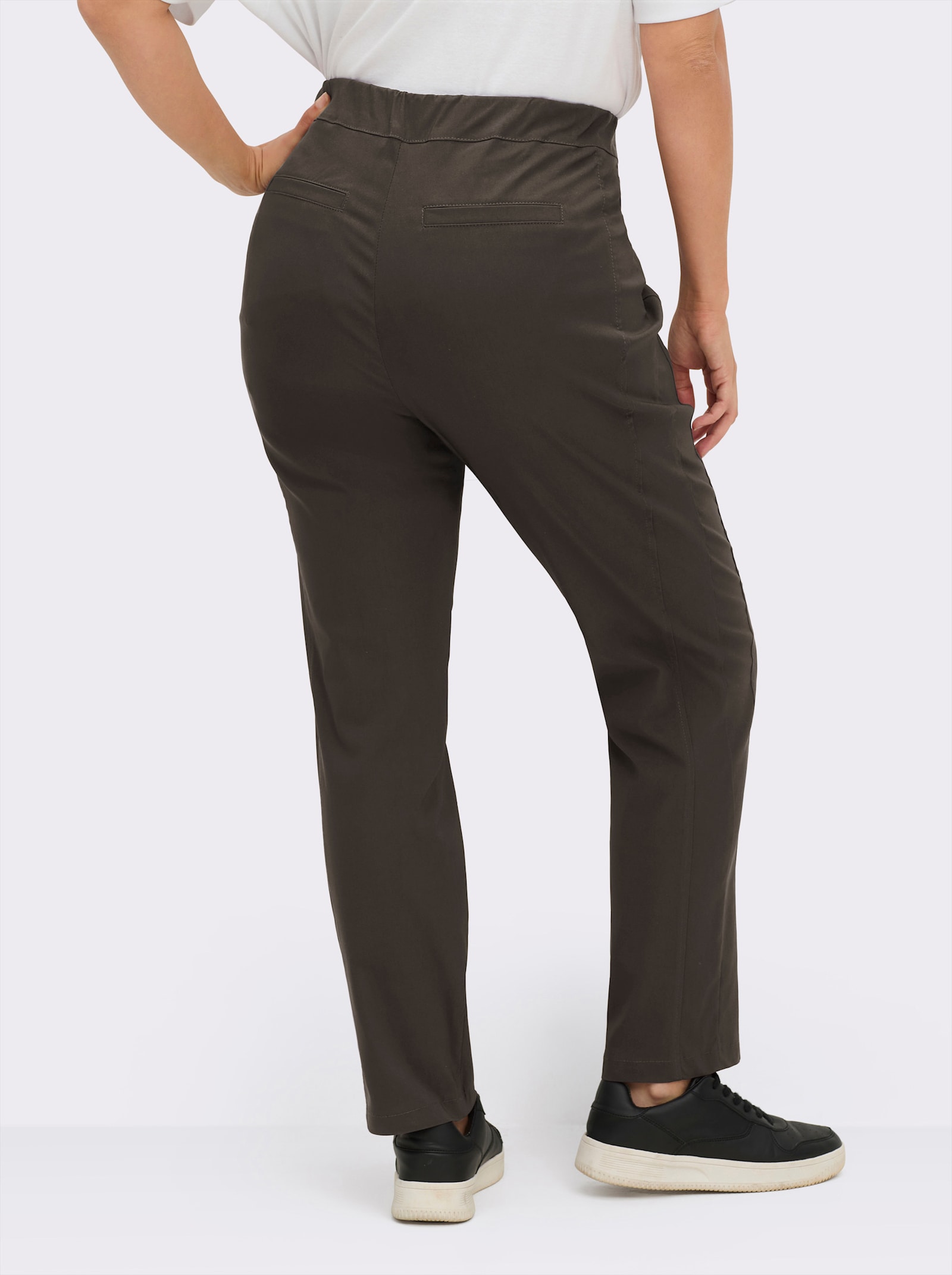 Stehmann Comfort line Hose mit Dehnbund, Viskose-Qualität - braun