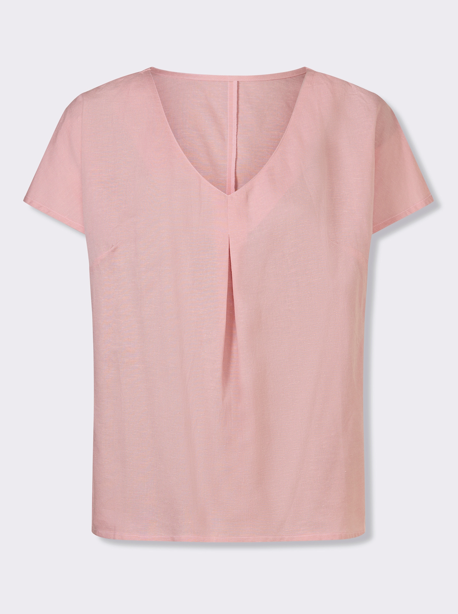 Schlupfbluse mit Falte vorne - hortensie