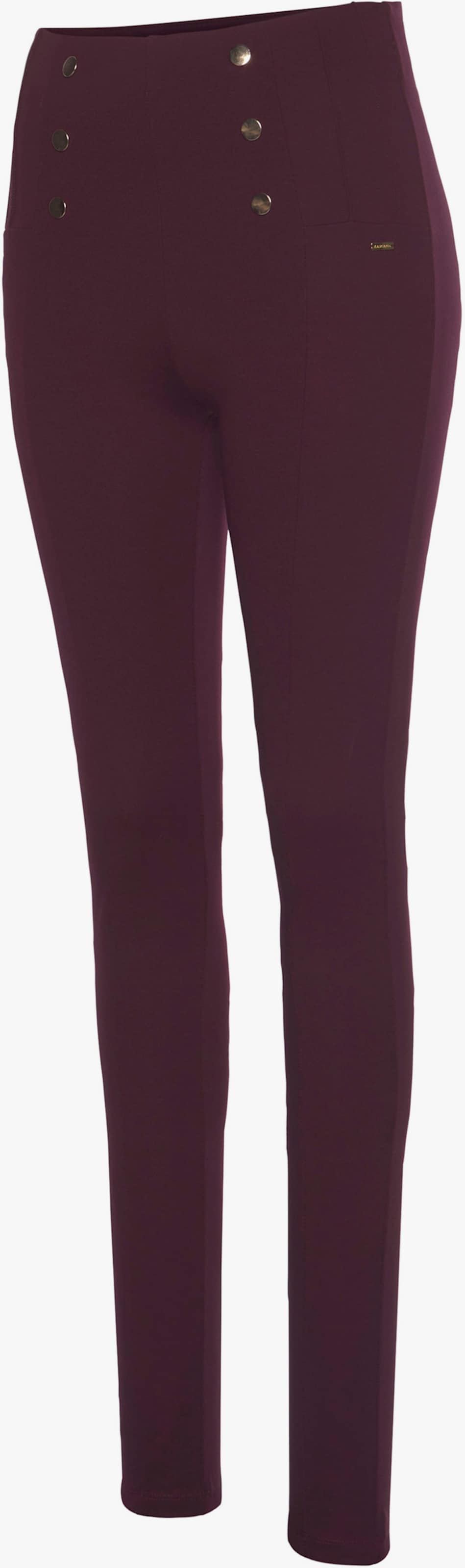 LASCANA Highwaist leggings - wijnrood