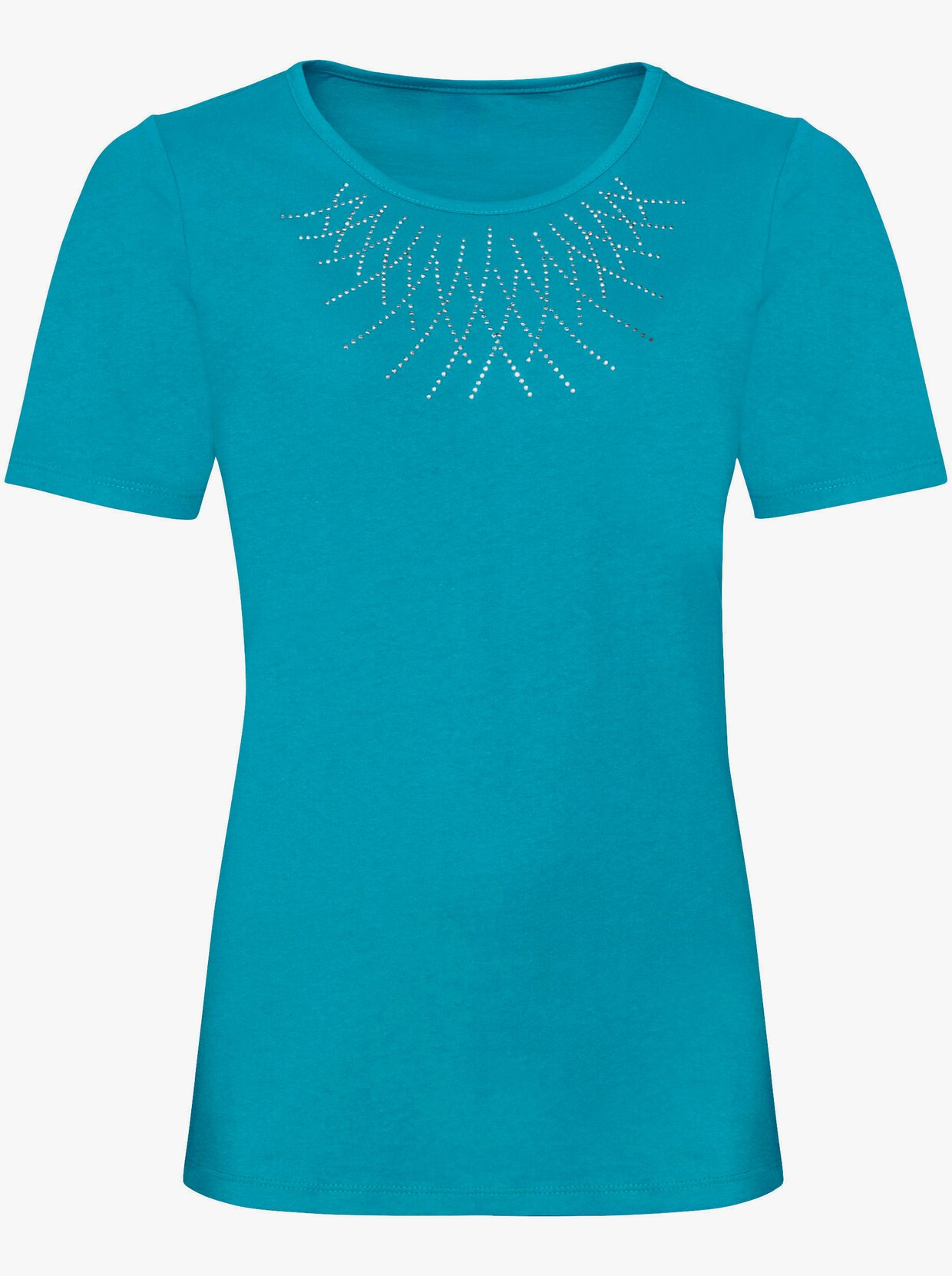 Shirt met korte mouwen - turquoise