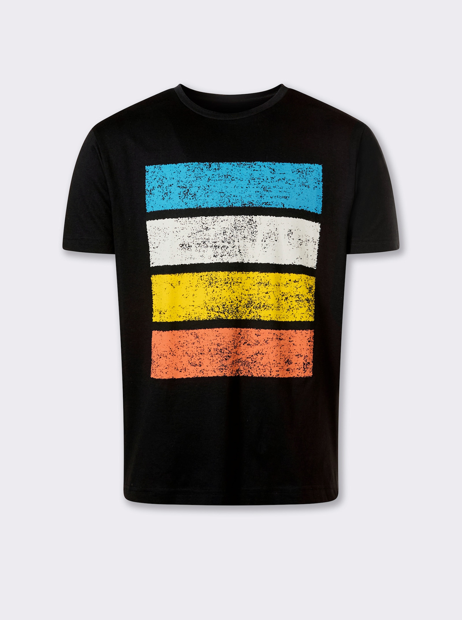 Catamaran T-Shirt mit Front-Print - schwarz-bedruckt