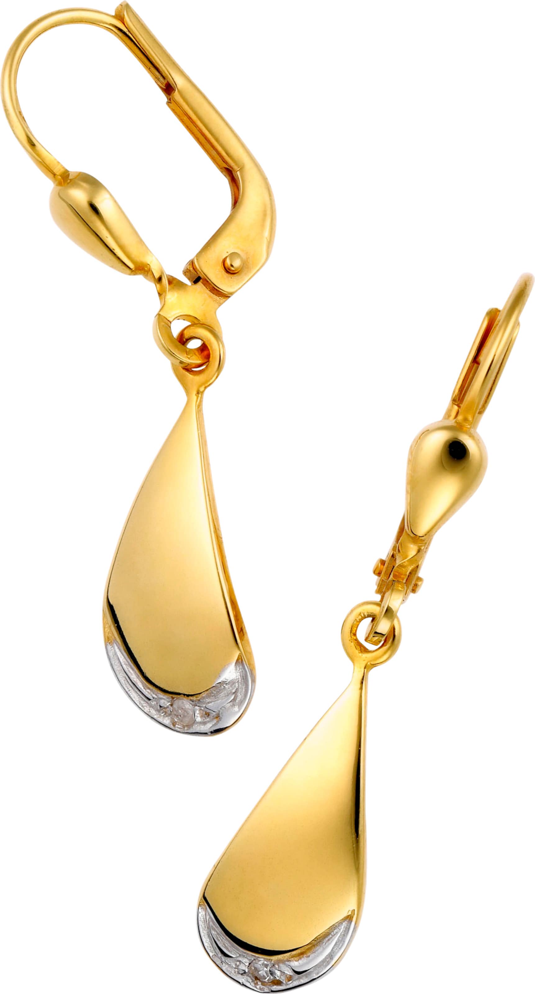 Der sichere günstig Kaufen-Ohrhänger in Gelbgold 375 von heine. Ohrhänger in Gelbgold 375 von heine <![CDATA[Wunderschöne Ohrhänger aus 375er Gelbgold, teilweise rhodiniert. Mit 2 funkelnden Diamanten. Sichere Klappbrisur.]]>. 
