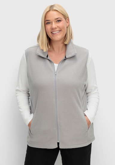 Fleeceweste mit Antipilling-Ausrüstung - grau