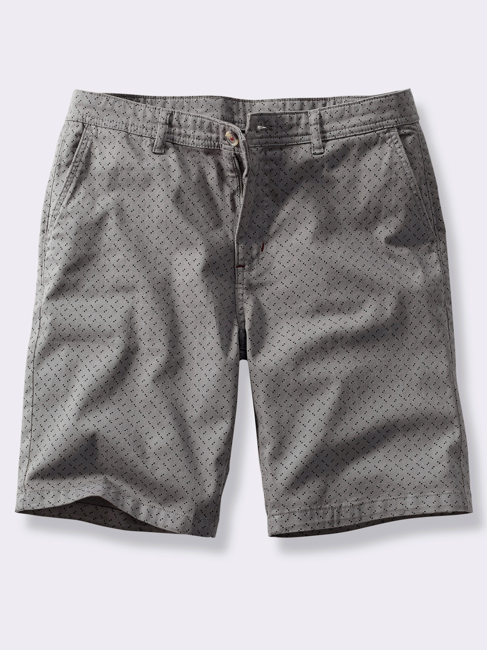 Marco Donati Bermudas mit Minimal-Print - grau-bedruckt