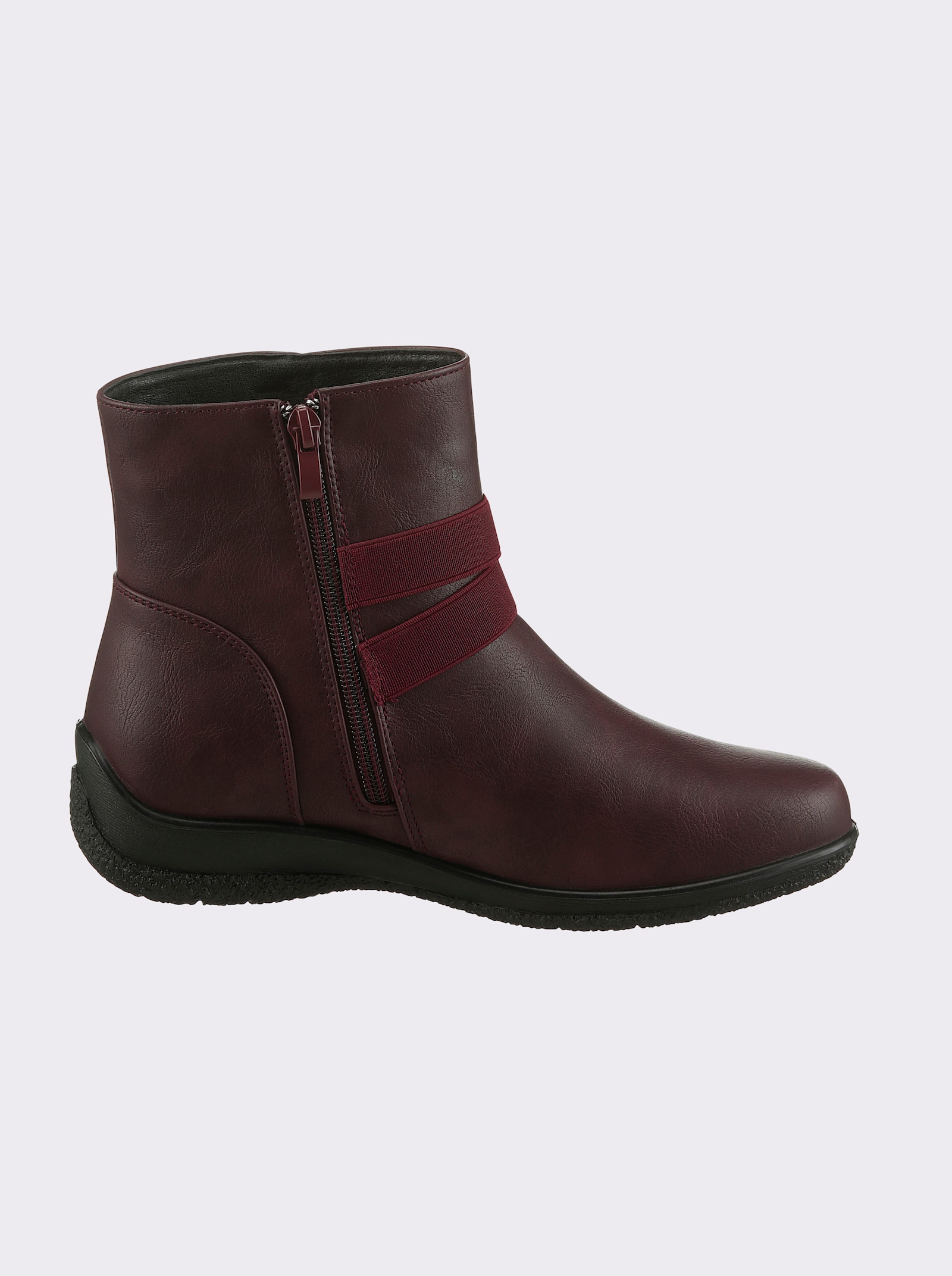 airsoft modern+ Stiefelette mit Warmfutter - bordeaux