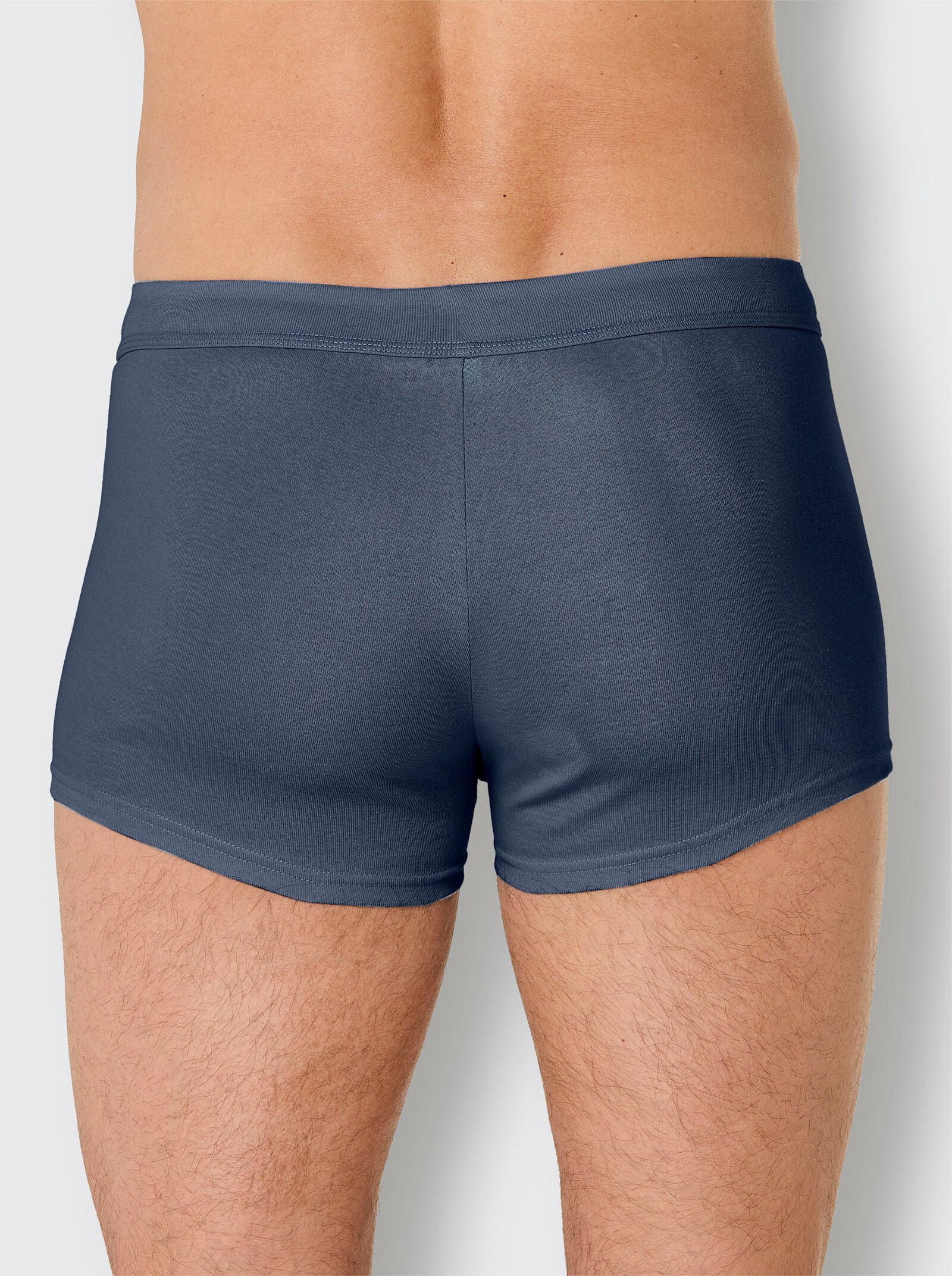 wäschepur men Broek kort - donkerblauw + donkerblauw bedrukt