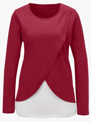 2-in-1-Shirt - kirsche